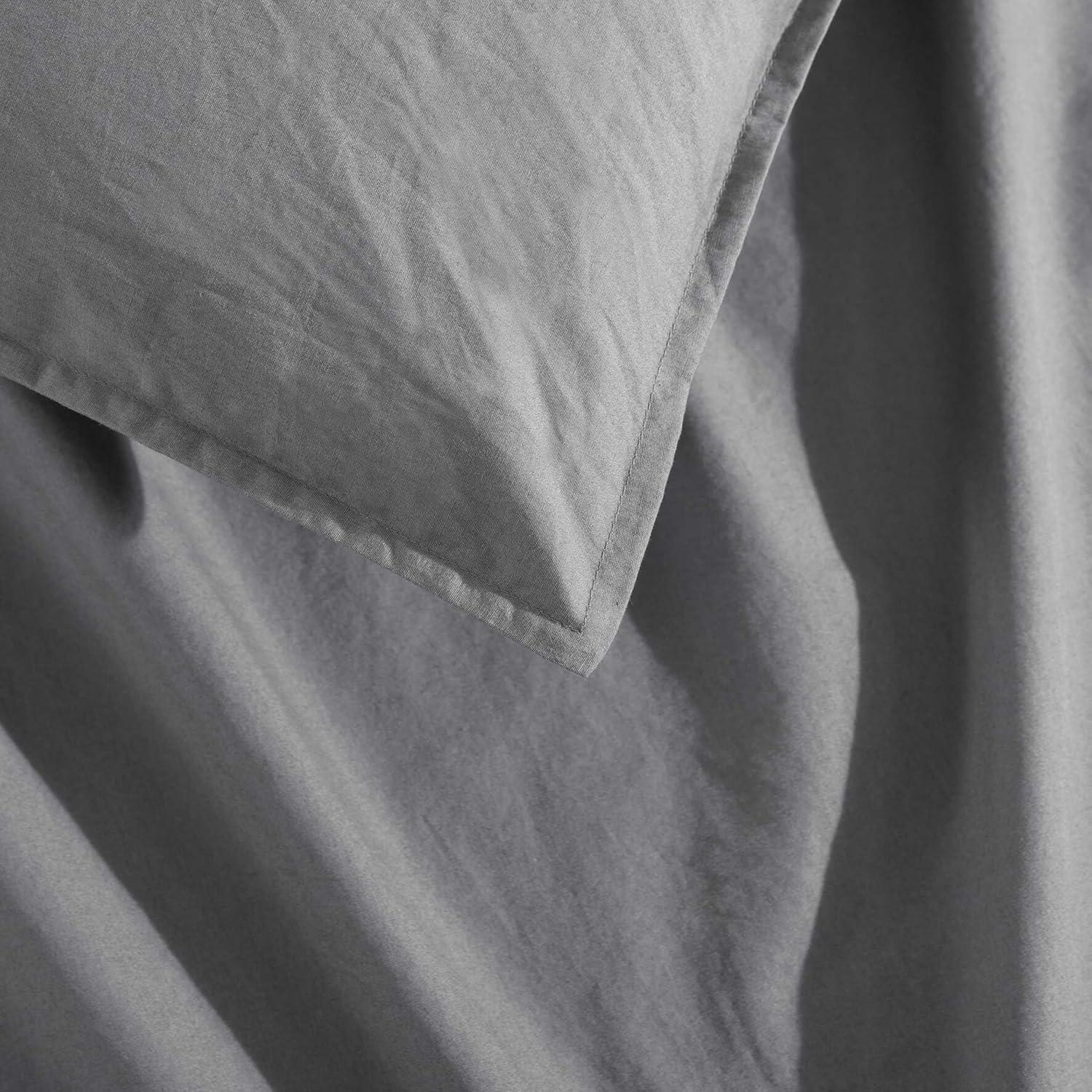 Calvin Klein Calvin Klein Washed Percale Cotton Solid Comforter Set