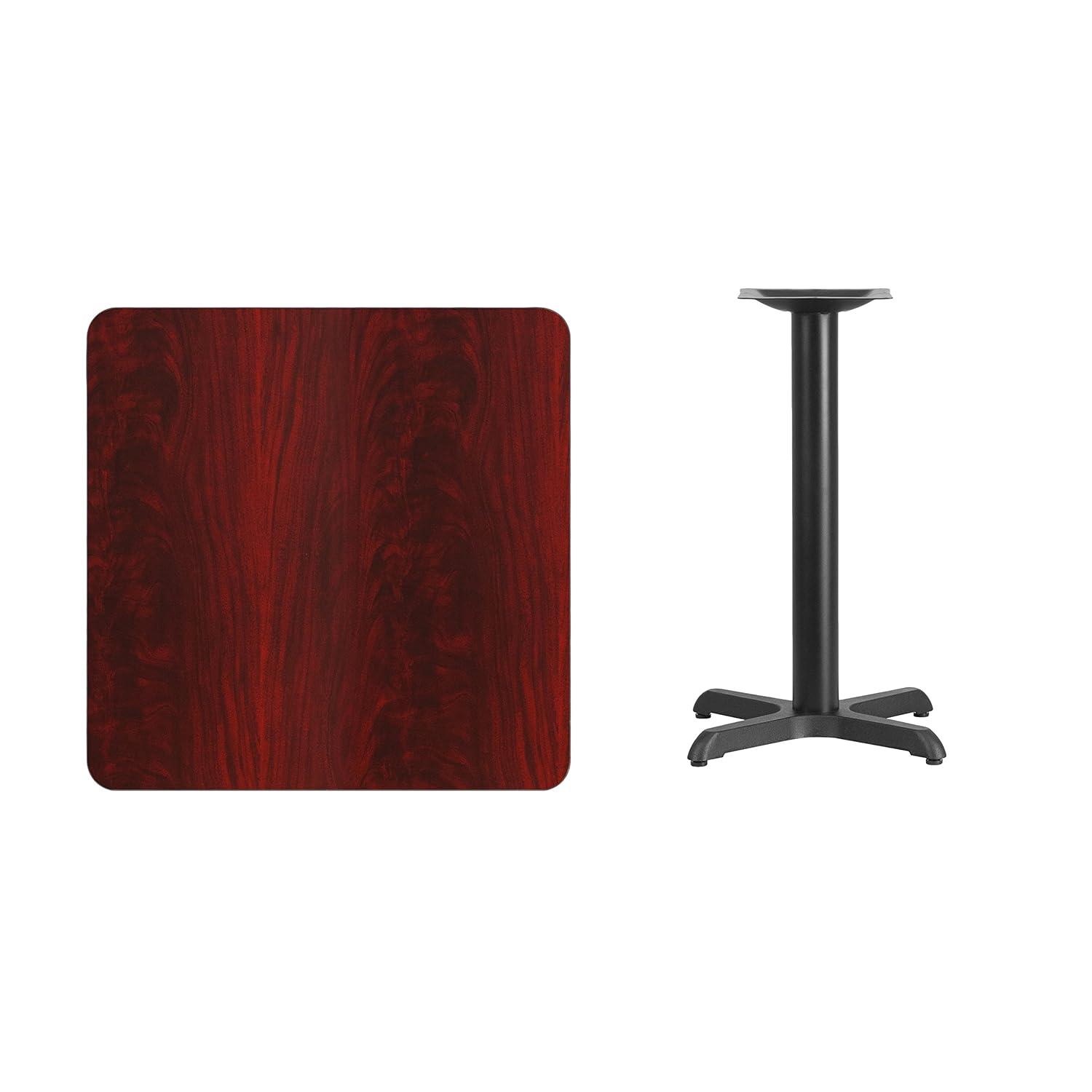 Flash Furniture Laminate Table Top with Table Height Base