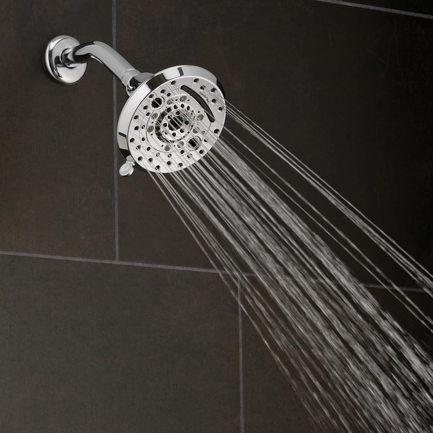 Amp Polished Chrome 5-Inch Wall Mounted Shower Head