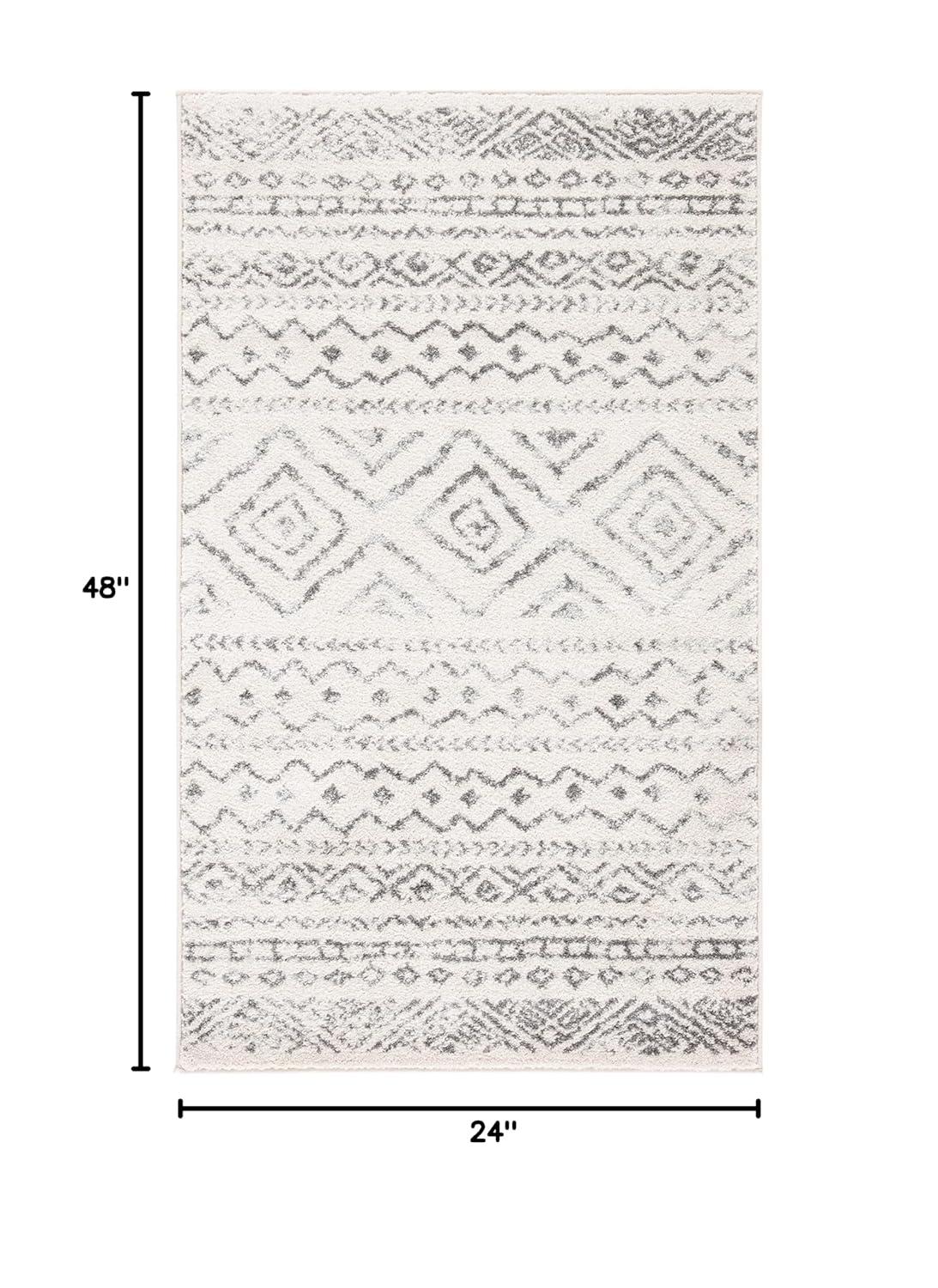 Tulum TUL267 Power Loomed Accent Rug - Ivory/Grey - 2'x4' - Safavieh.