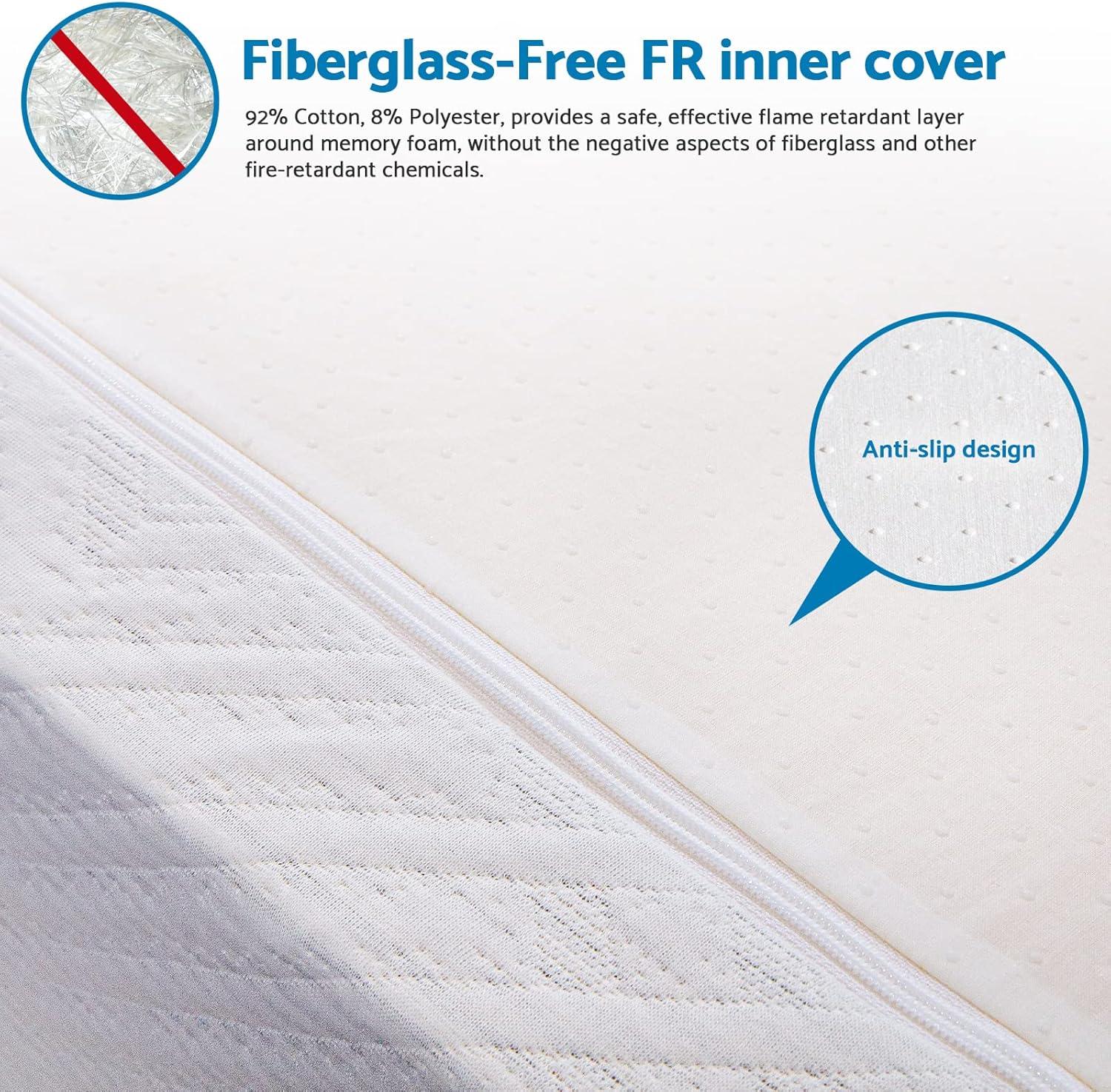 Full White Gel Memory Foam Adjustable Bed Mattress