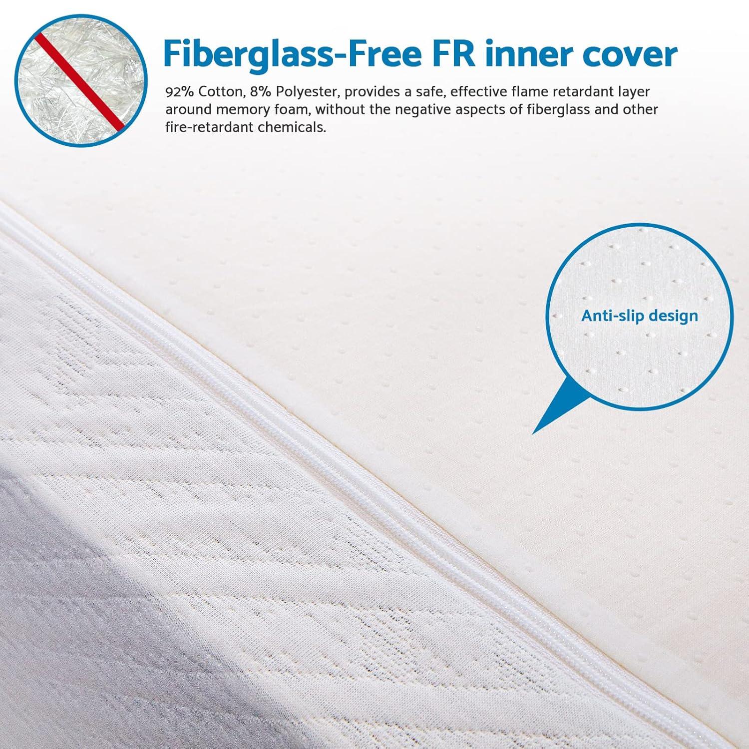 Full White Gel Memory Foam Adjustable Bed Mattress