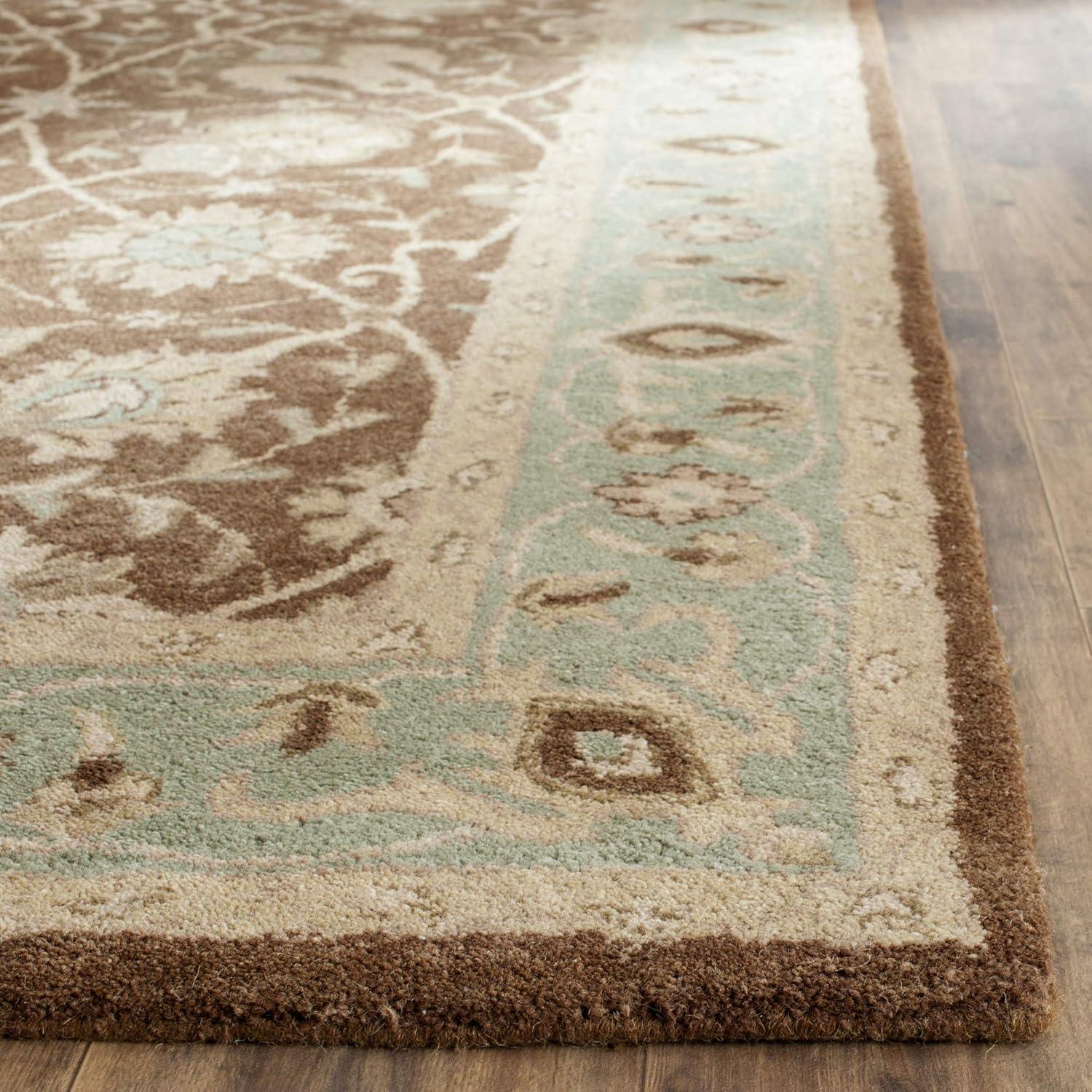 SAFAVIEH Antiquity Lilibeth Traditional Floral Wool Area Rug, Blue, 5' x 8'