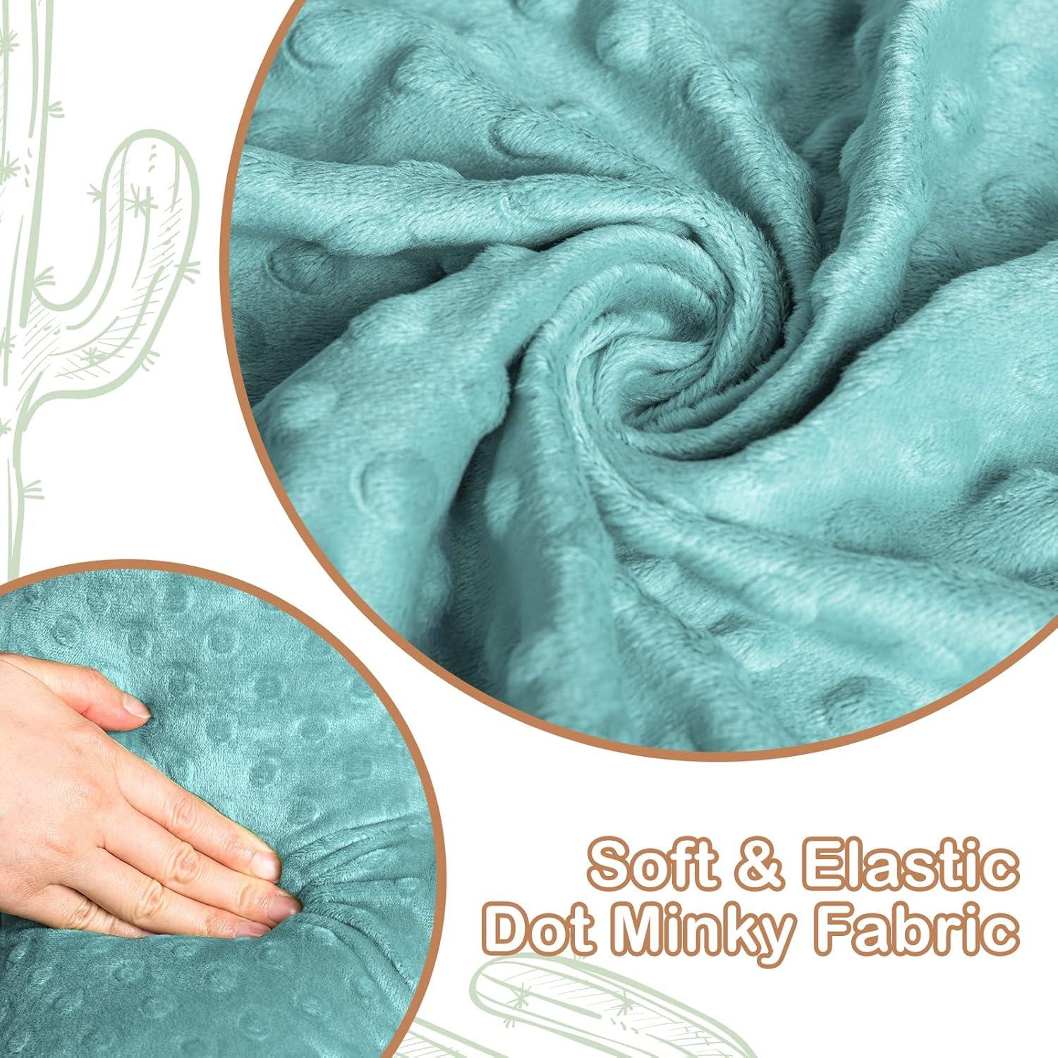 AELS Set of 2 Cactus Decorative Throw Pillows, 22"& 14" Cactus Plush Pillow Set, 3D Office Nap Pillow, Cute Succulent Throw Pillow for Nursery Bedroom Room Decor, Blue Green & Sage Green