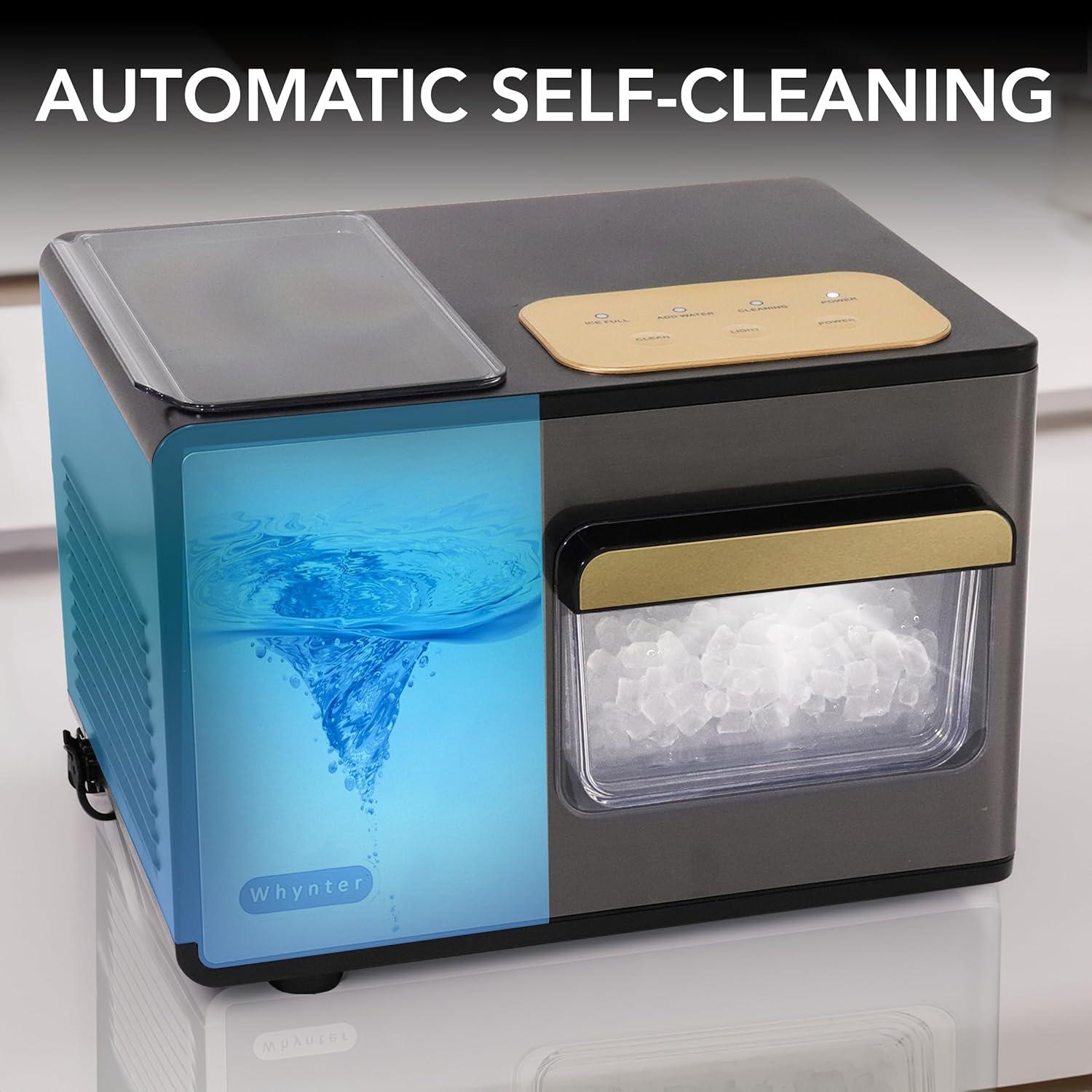 Whynter SonicSnö Countertop Nugget Ice Maker 40lbs/24hrs Chewable Pebble/Sonic Type Ice
