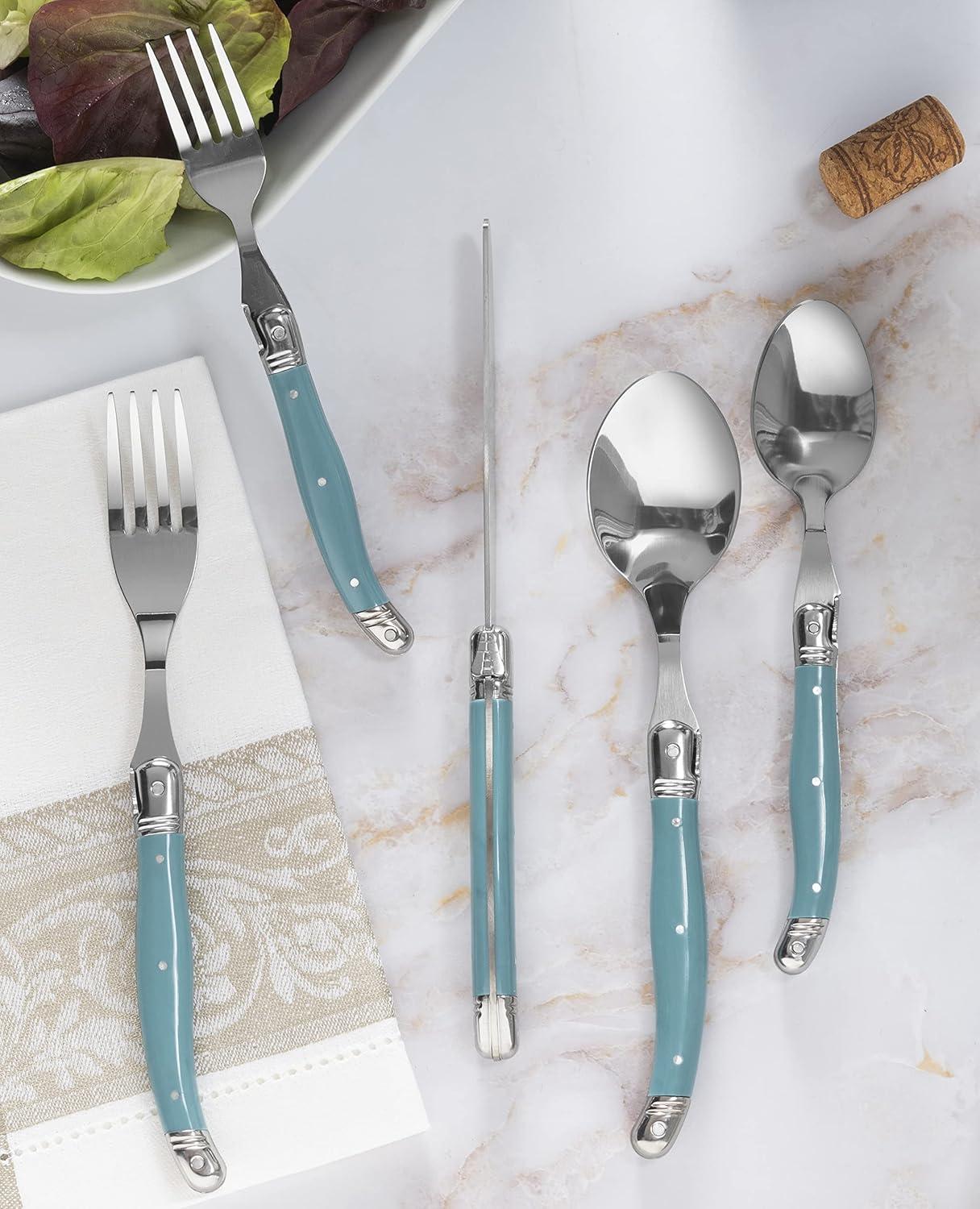 French Home French Home Laguiole 20 Piece Stainless Steel Flatware Set, Service for 4