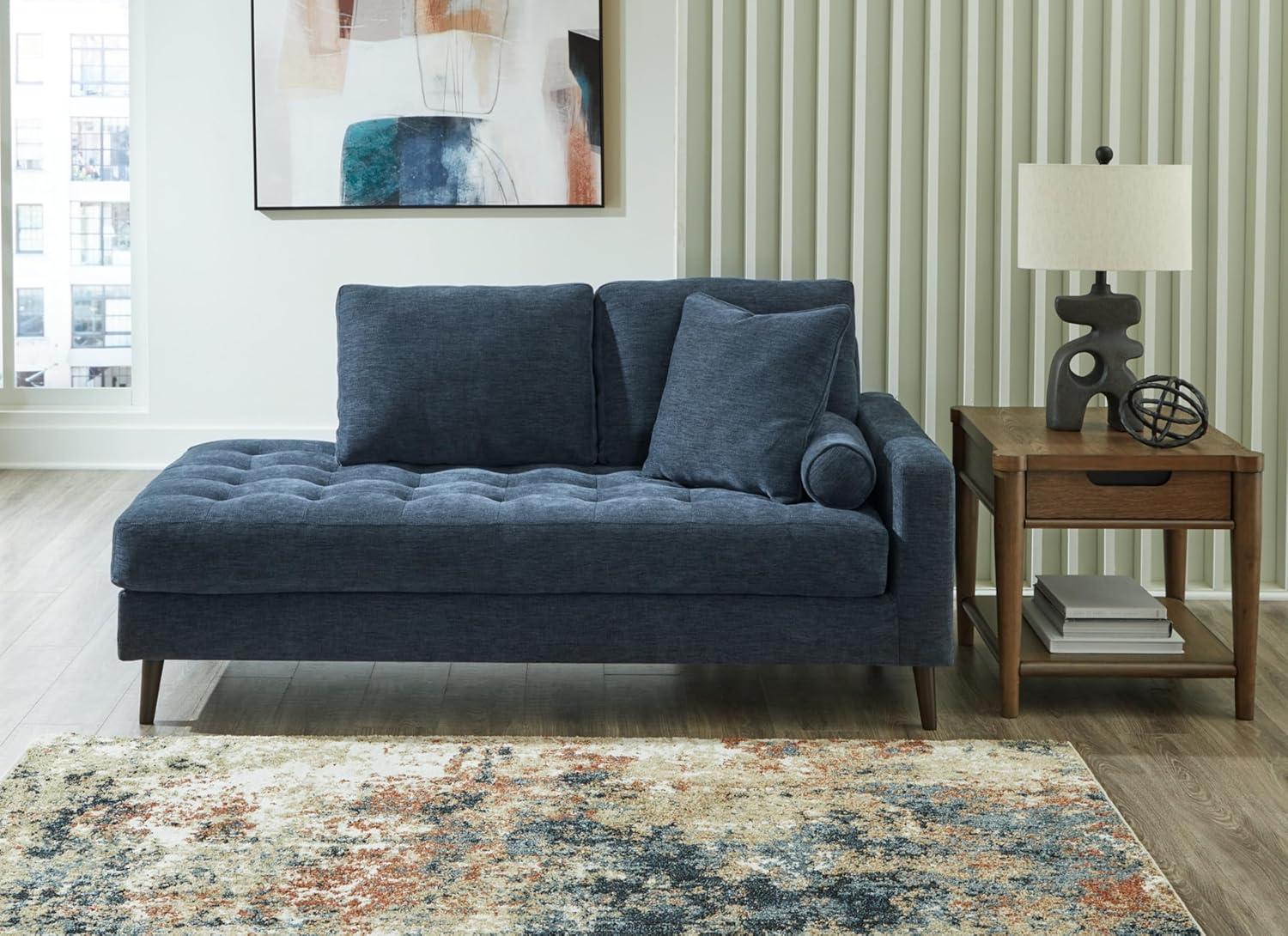 Ashley Furniture Bixler Navy Right-Arm Facing Corner Chaise