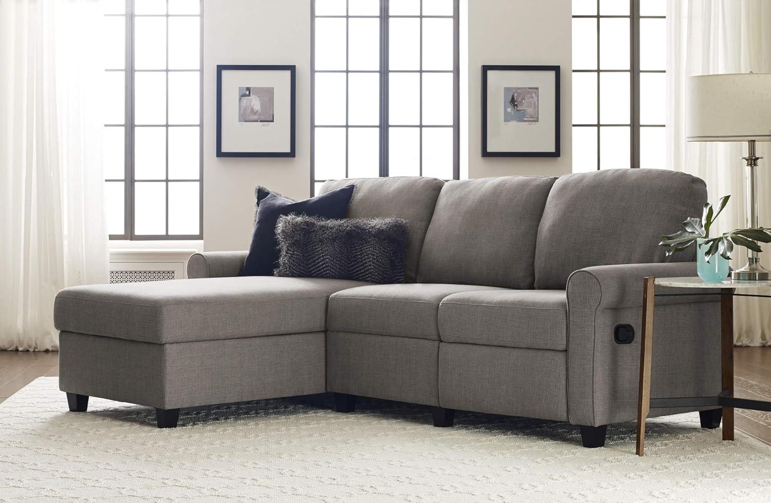 Serta Palisades Reclining Sectional Sofa with Storage Chaise