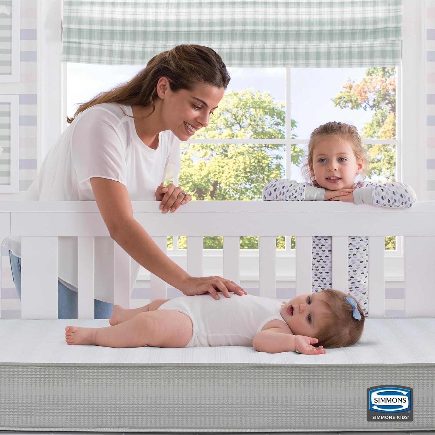 Beautyrest Silver Slumber Nights 2-Stage Antimicrobial Crib & Toddler Mattress, Soy Foam Core