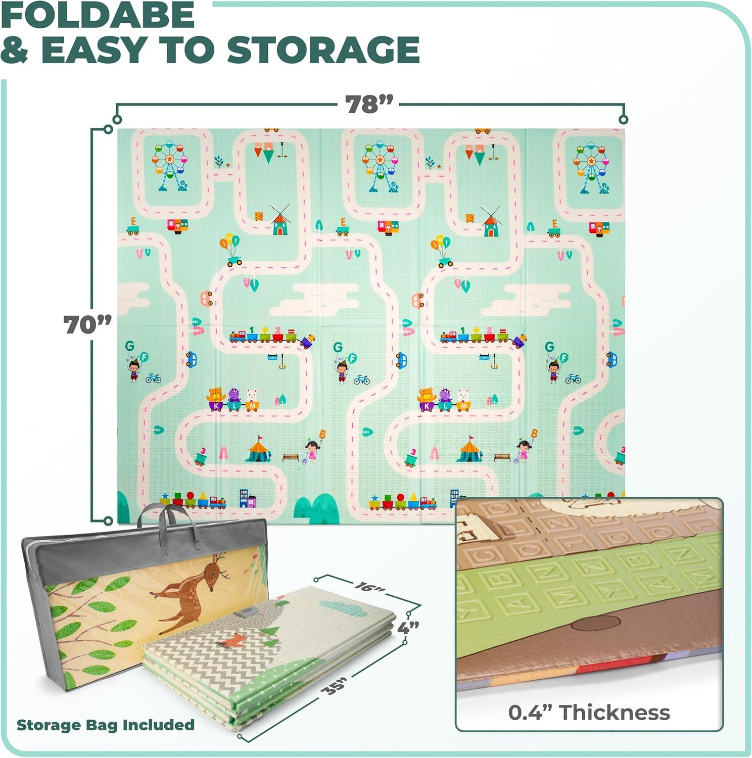 Sorbus Sorbus 78" Road Trip Route Kids Foam Mats