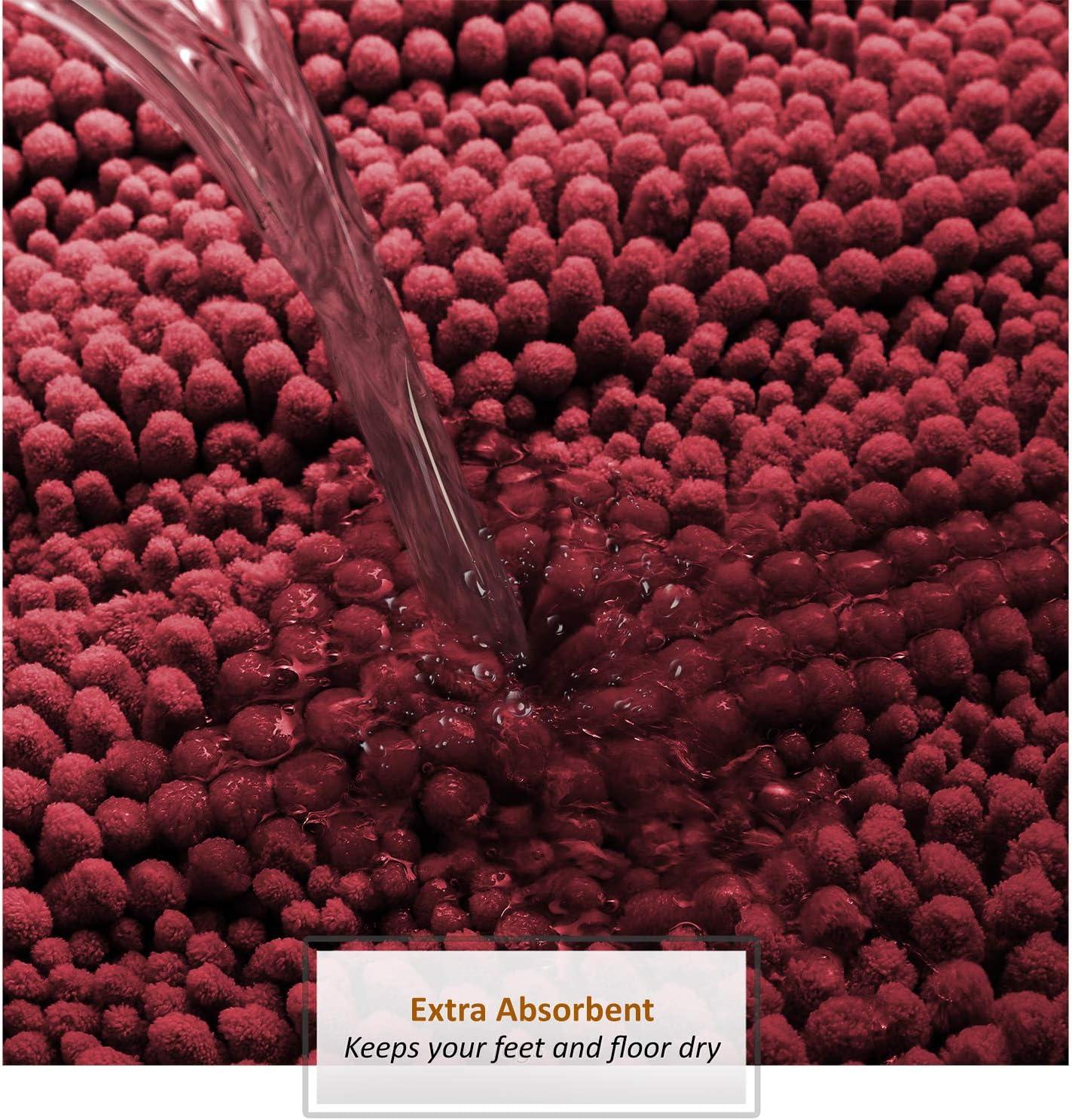 Clara Clark Clara Clark Chenille Extra Soft And Absorbent Bath Mat.