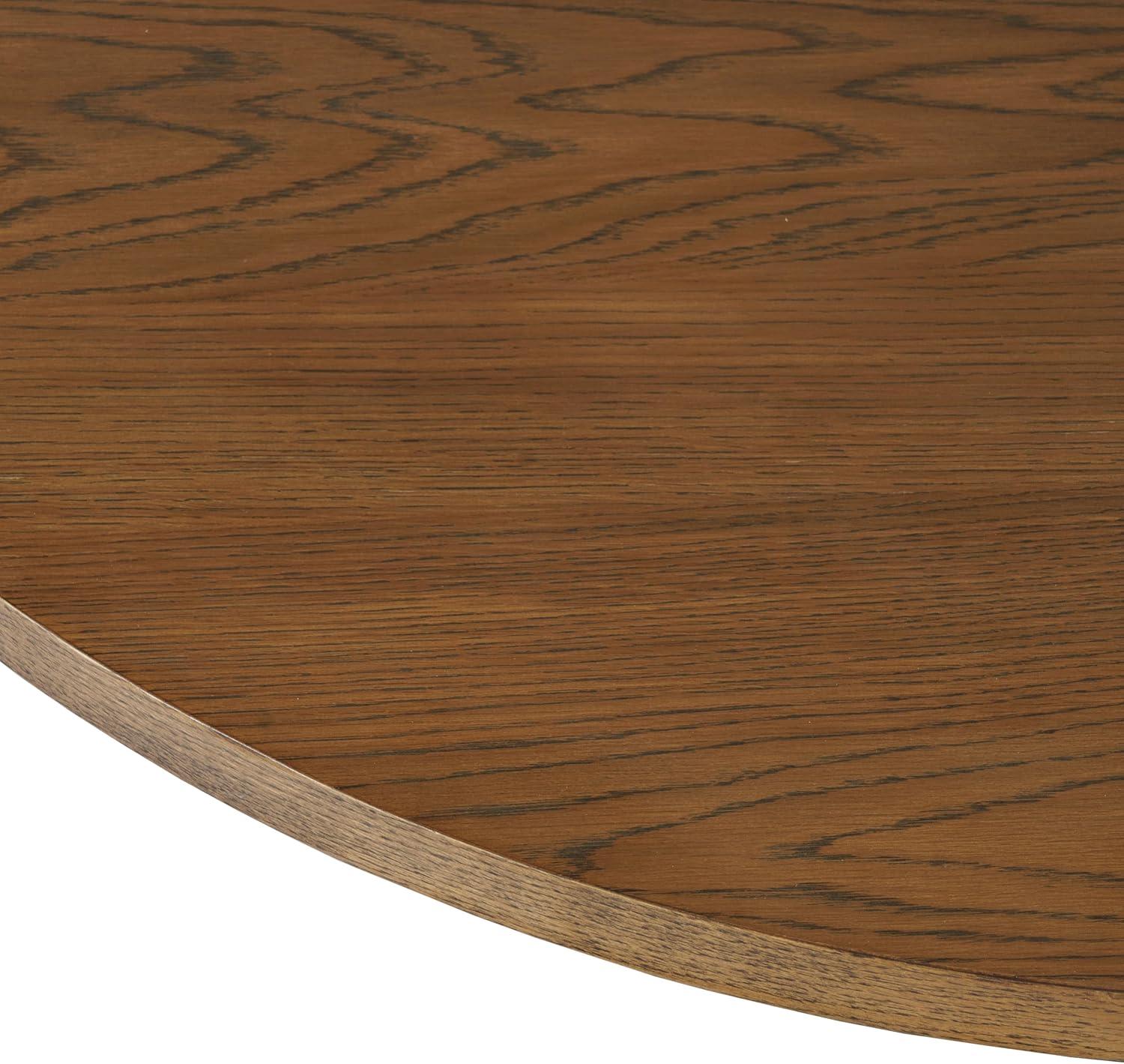 Auden 60" Chestnut Fluted Pedestal Base Dining Table