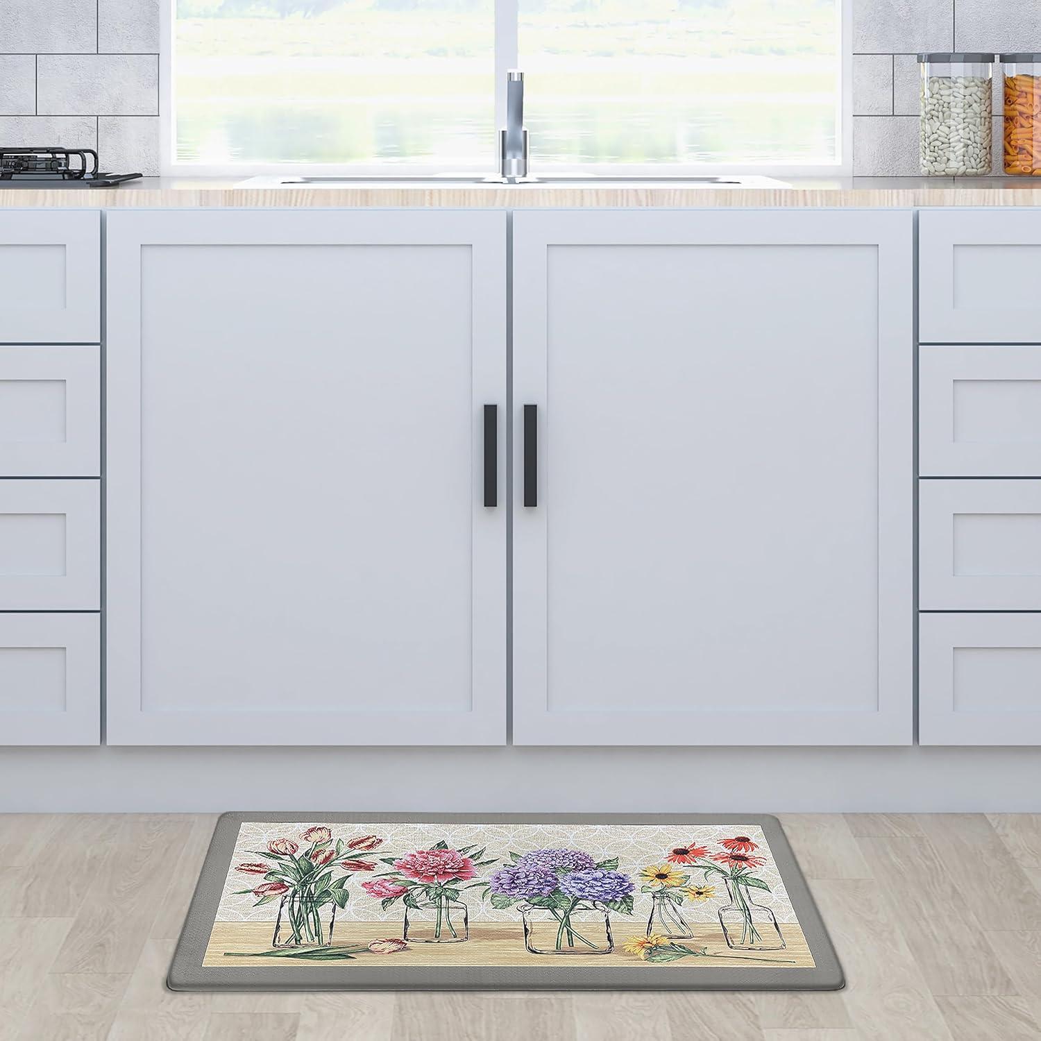 Achim Anti Fatigue Mat 18x30 - Garden Blooms, Multi-Color