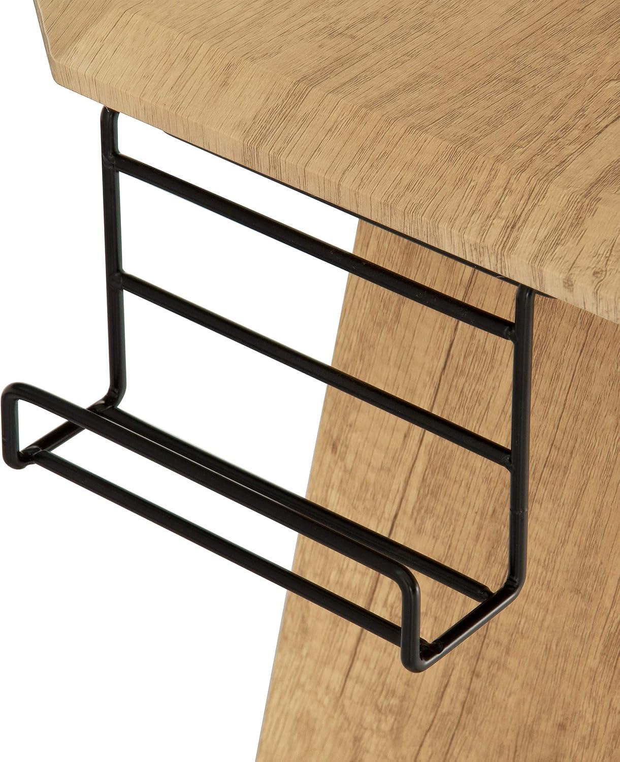 HBBOOMLIFE Home Office Computer Writing Desk Workstation with Two Cupholders and Headphone Hook-Pine 50" W x 22.5" D x 29.5" H