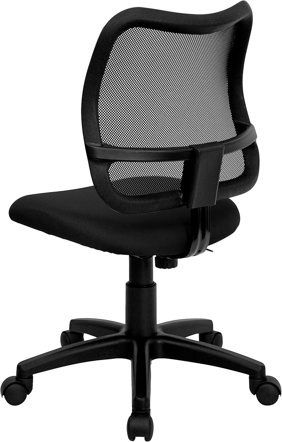 Flash Furniture Mid-Back Black Mesh Swivel Task Office Chair