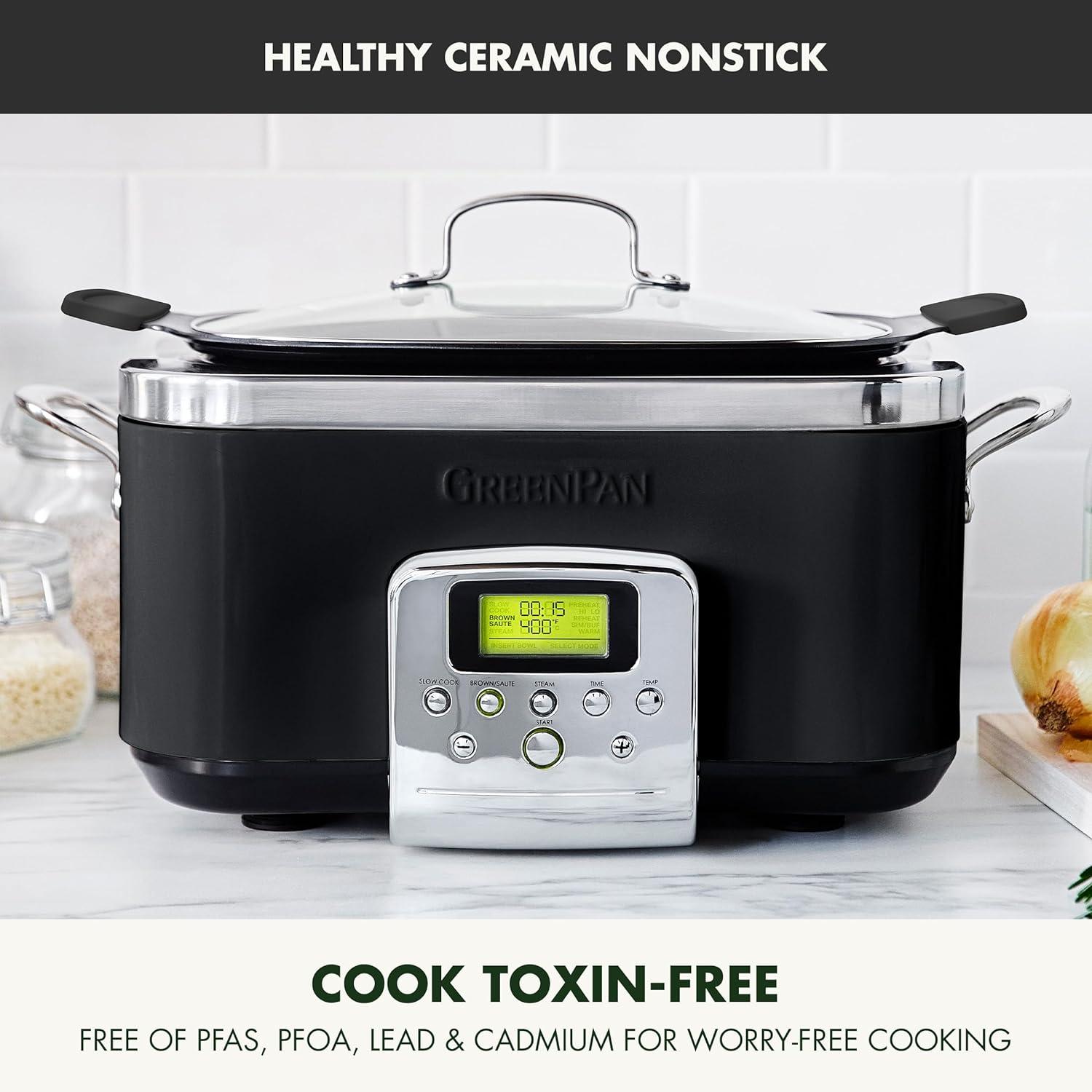 GreenPan Elite Ceramic Nonstick 6-Quart Slow Cooker