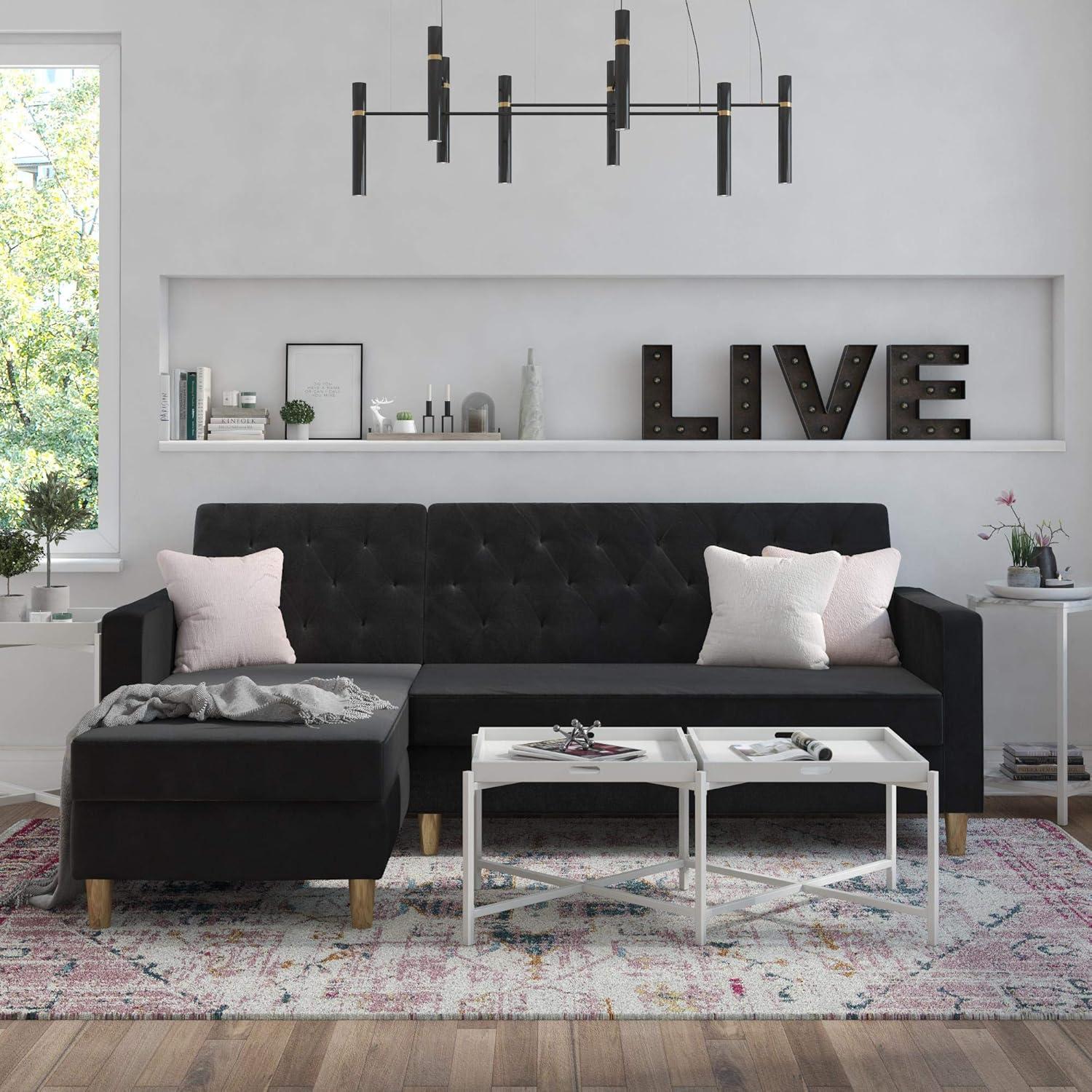 Liberty Upholstered Reversible Chaise Sectional with Storage
