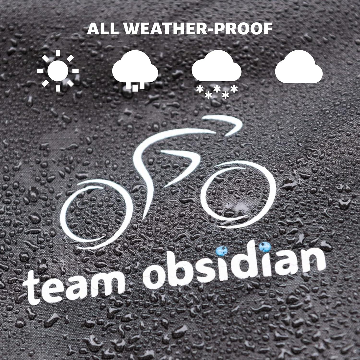 TeamObsidian Bike Cover for Waterproof Outdoor Storage 600D Ripstop Bicycle Covers for Transport XL