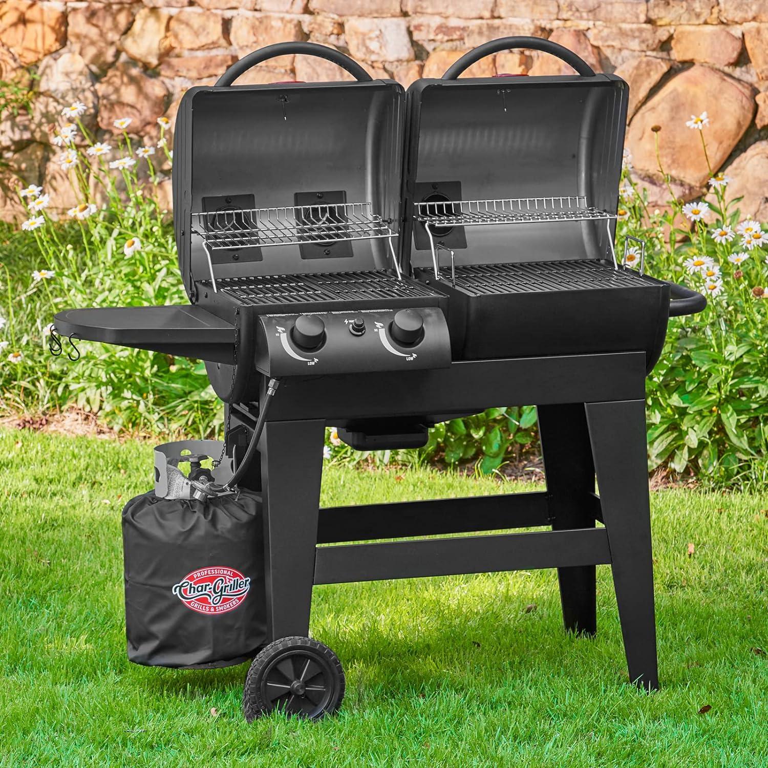 Char-Griller Dual Function Gas and Charcoal Grill