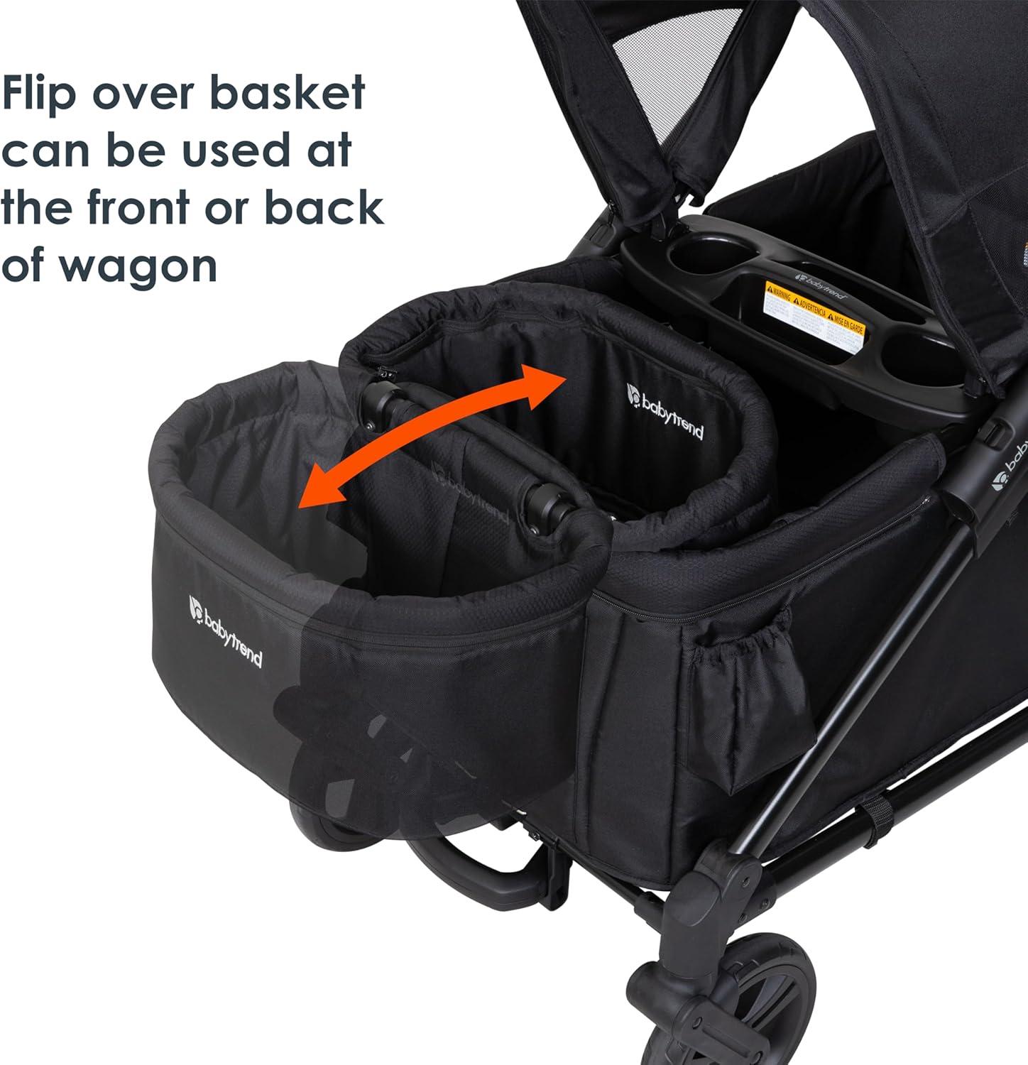 Baby Trend Baby Trend Foldable 4 Wheel Multi-Child Stroller with Storage