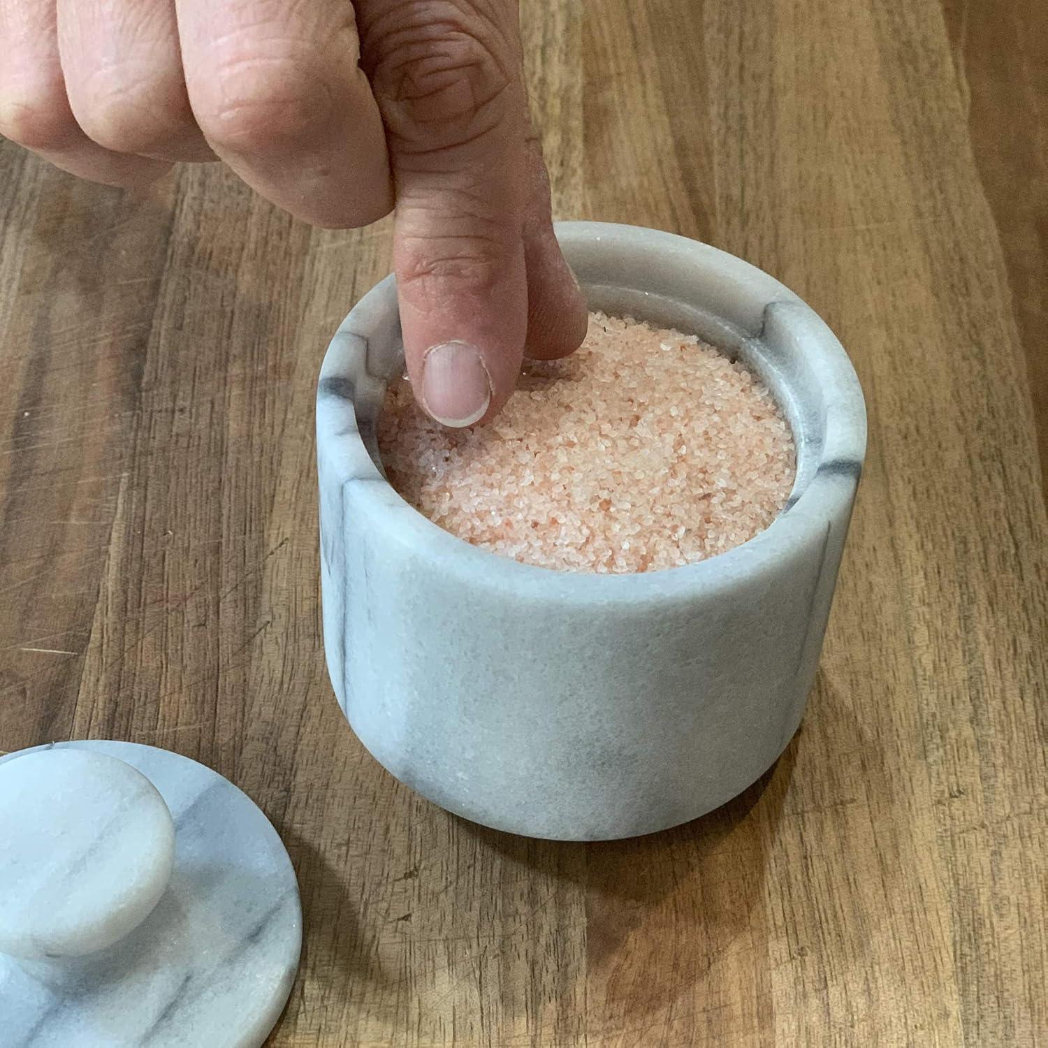 Fox Run Brands Fox Run Brands Marble Salt Cellar, White