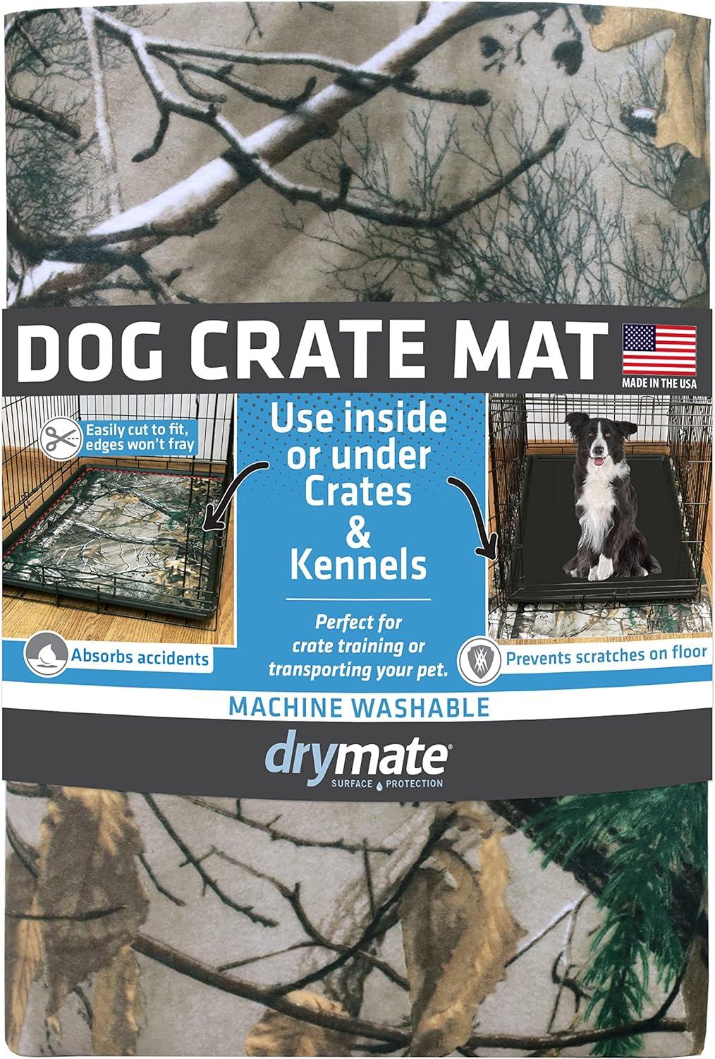 Real Tree Xtra Dog Crate Mat - Absorbent, Waterproof, Washable, Cut to fit