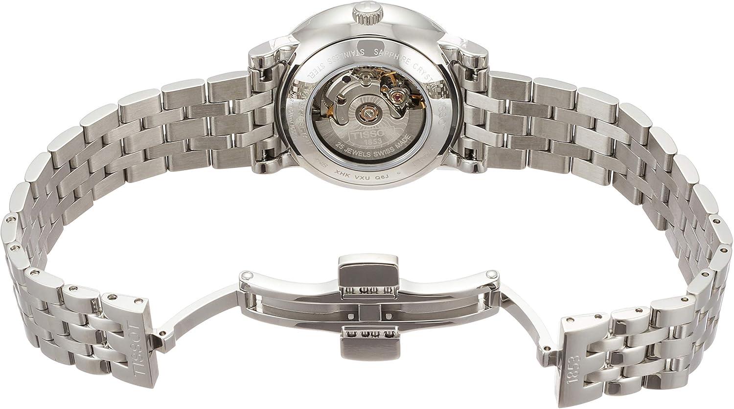 Tissot T-Classic Automatic Silver Dial Ladies Watch T122.207.11.033.00