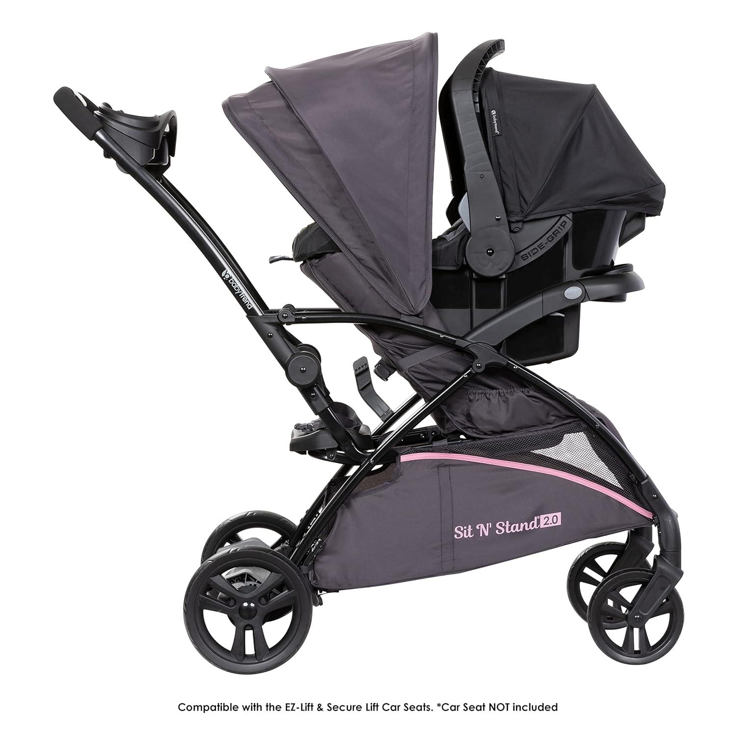 Baby Trend Sit N' Stand 2.0 Stroller - Simple Pink