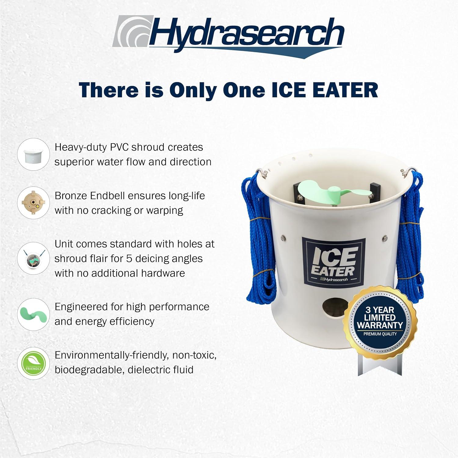 The Powerhouse Inc. P1000-50-115V 1 HP Ice Eater with 50 ft. Cord