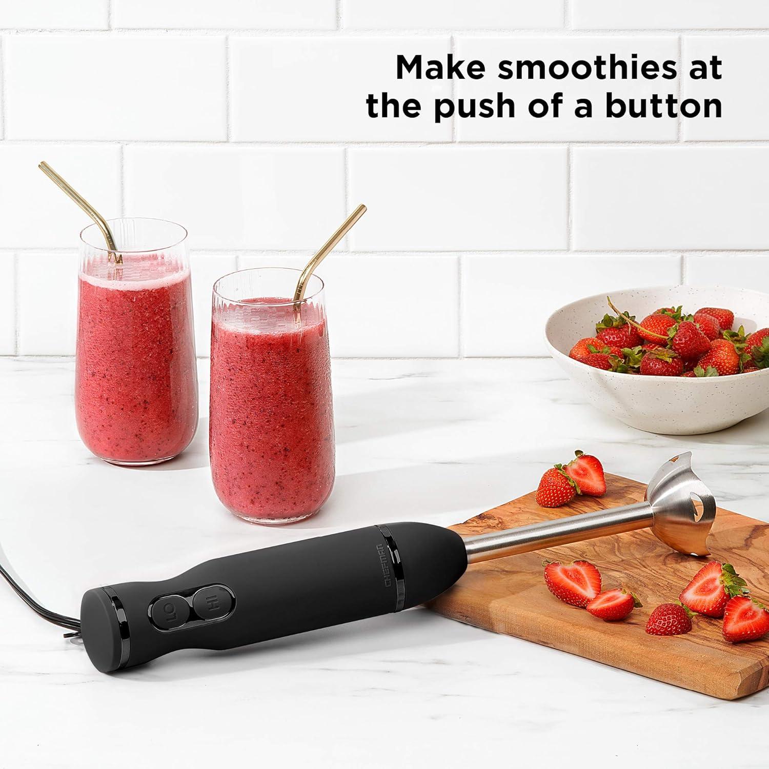 Chefman Immersion Stick Hand Blender with Stainless Steel Blades