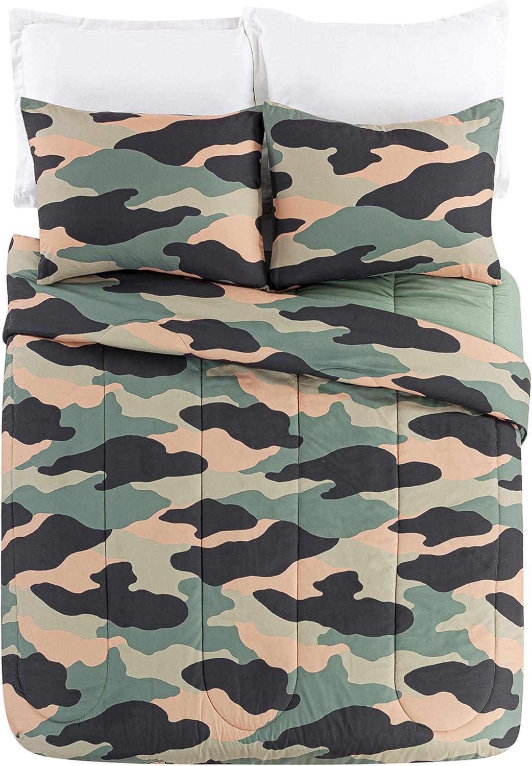 Covert Camo Reversible Microfiber Comforter Set