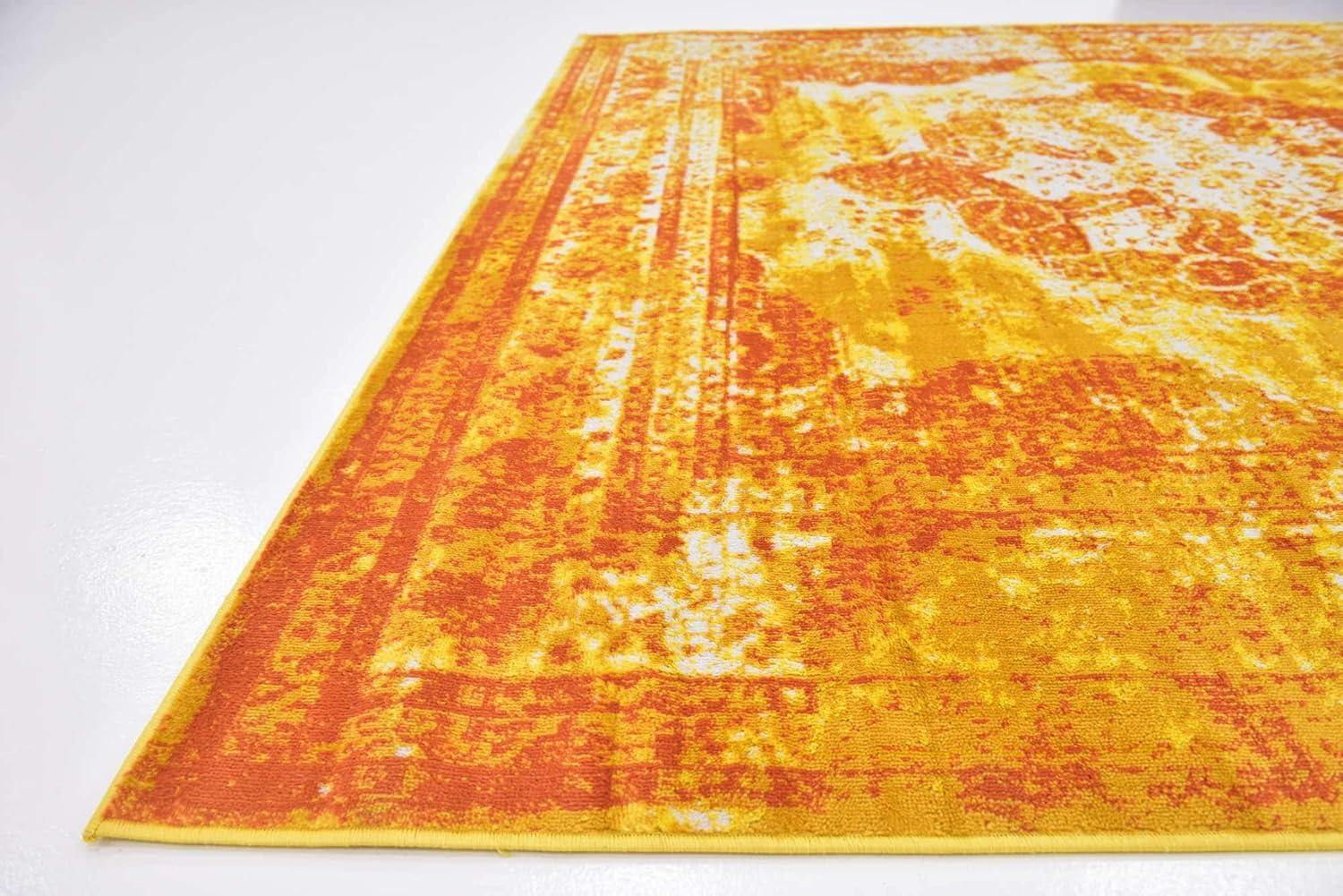 Unique Loom 8' 0 x 8' 0 Square Sofia Orange Area Rug