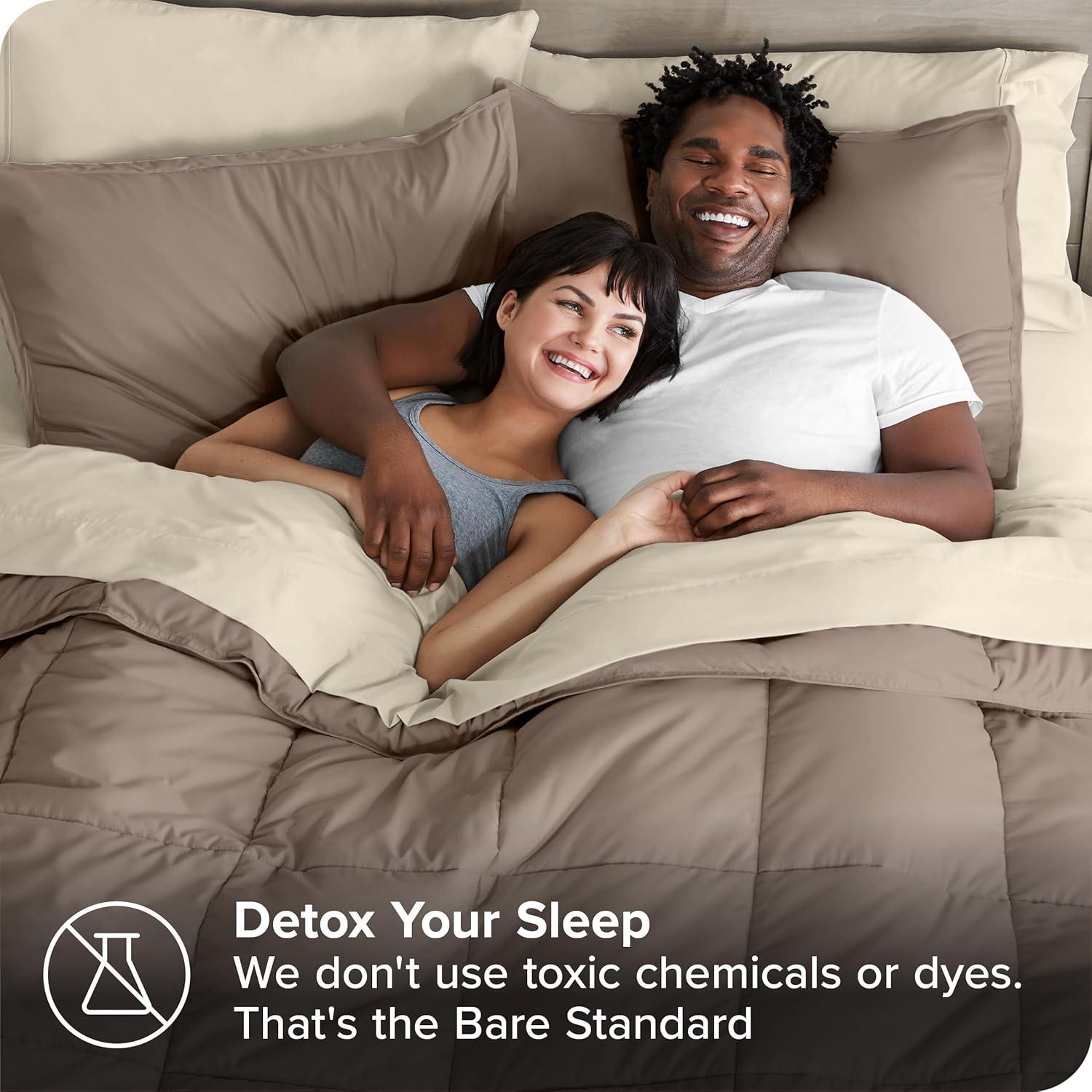 Bare Home 1800 Premium Microfiber Bed-In-A-Bag