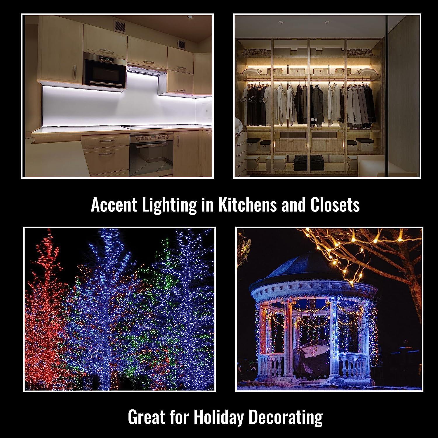Bell + Howell Bionic 25 Ft Color Changing LED Rope Lights, USB and Solar Powered