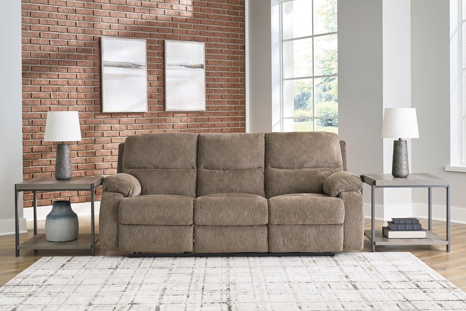 Ashley Furniture Scranto Oak Reclining Sofa