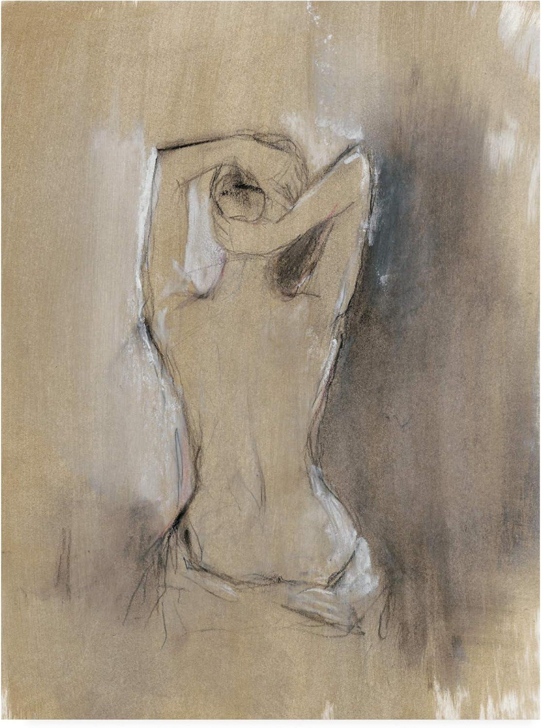 Trademark Fine Art -Ethan Harper 'Contemporary Draped Figure I' Canvas Art