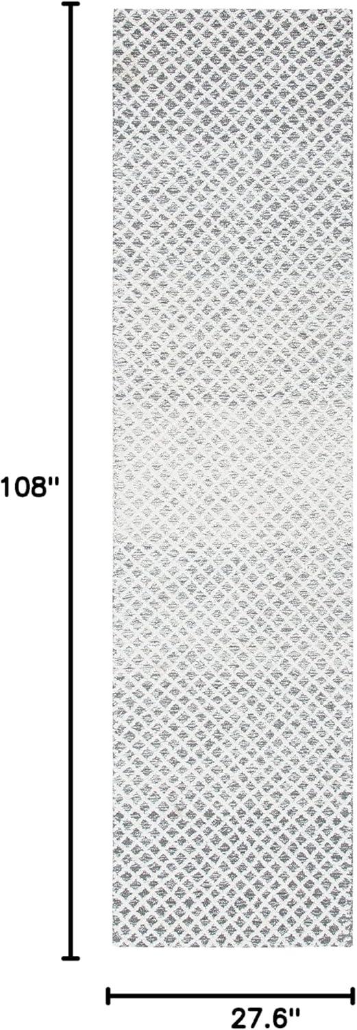 Micro-Loop MLP353 Hand Tufted Indoor Runner Rug - Grey/Ivory - 2'3"x9' - Safavieh