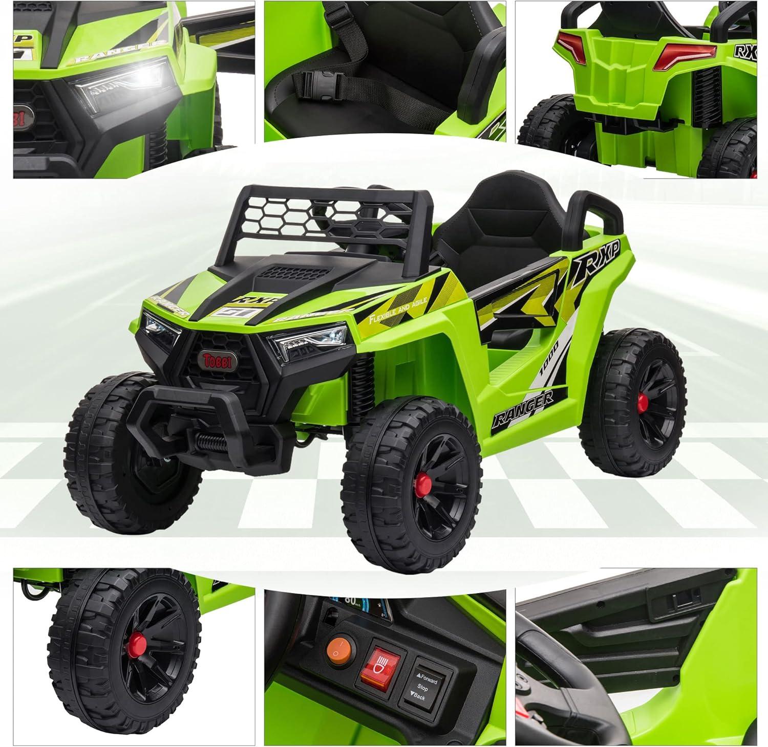 12V Kids Ride On UTV with LED Lights and Horn