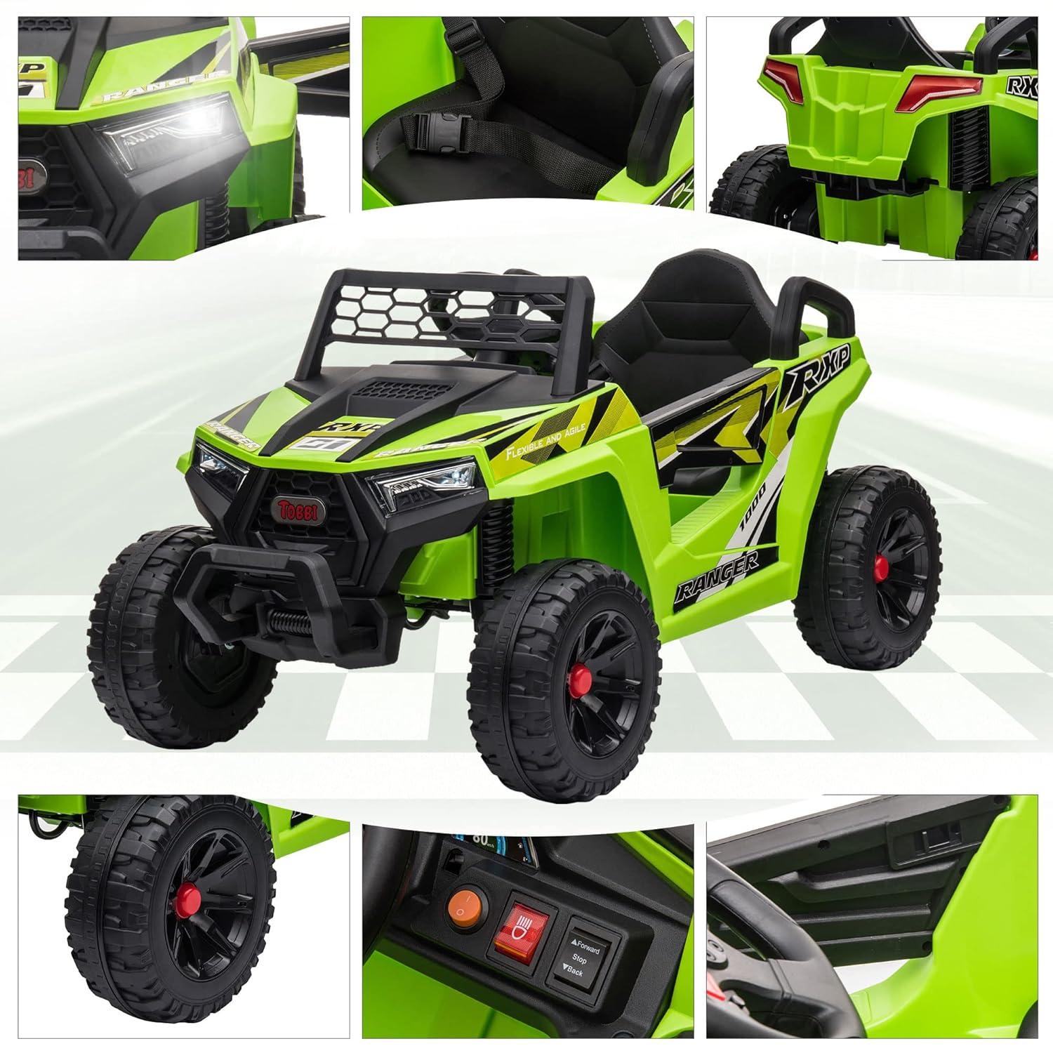 12V Kids Ride On UTV with LED Lights and Horn