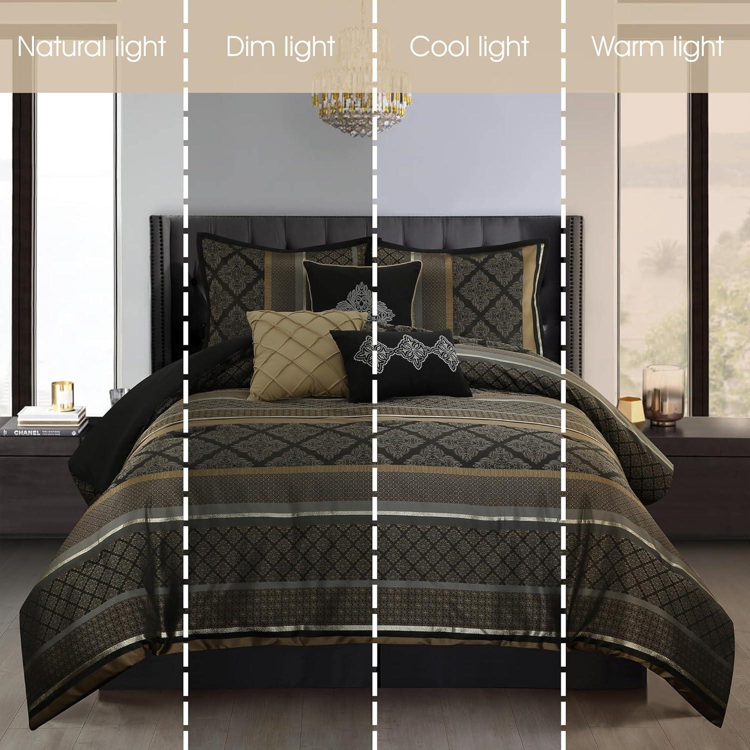 Tefia Karr Microfiber 7 Piece Comforter Set