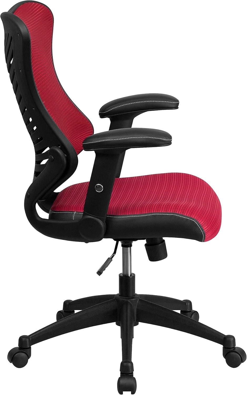 Flash Furniture Siwar High-Back Designer Ergonomic Office Chair with Adjustable Armrests
