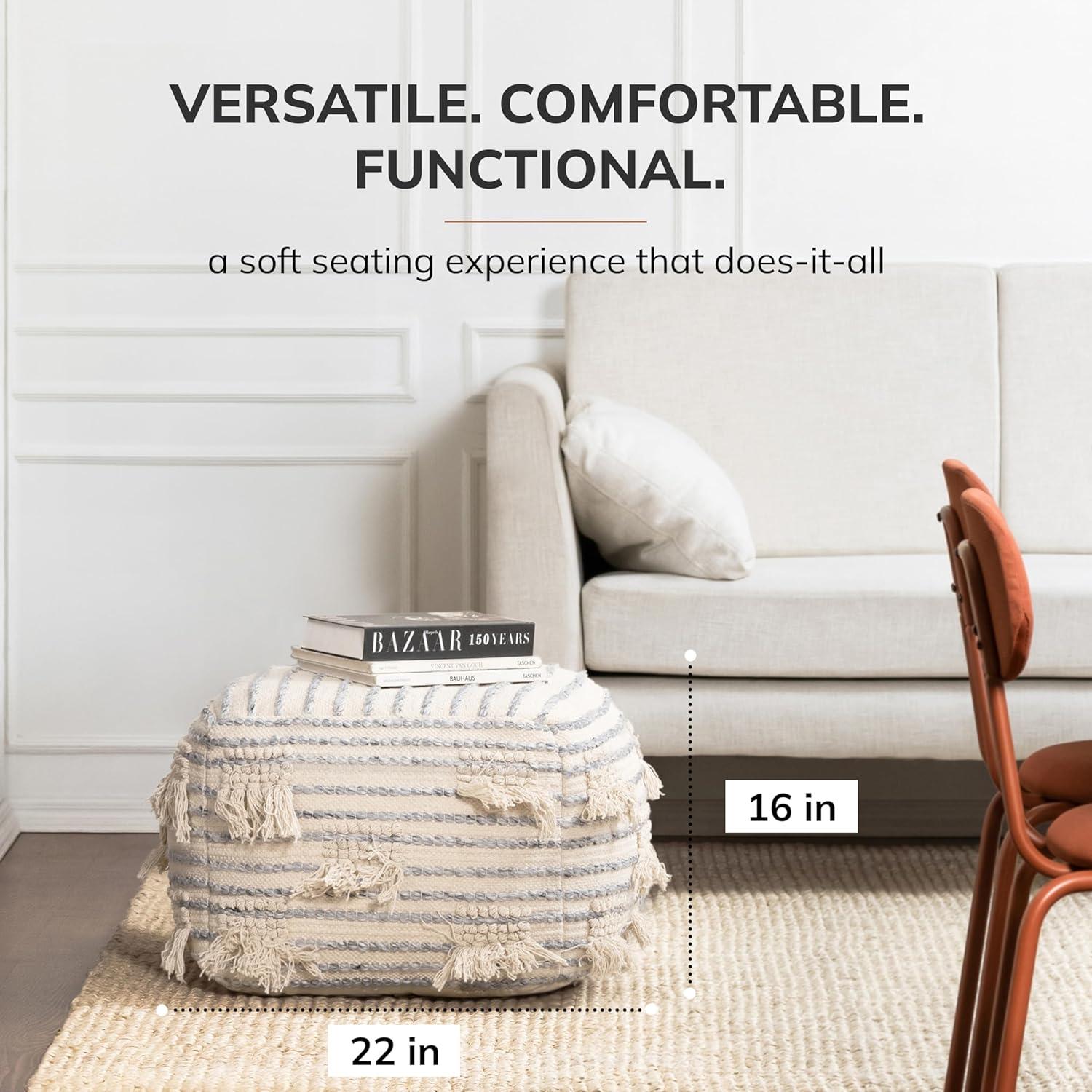 Cherokee Pouf Cream - Anji Mountain