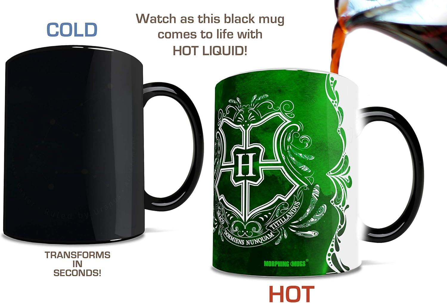 Harry Potter Aguamenti Slytherin Morphing Mugs Heat-Changing Drinkware - 11oz