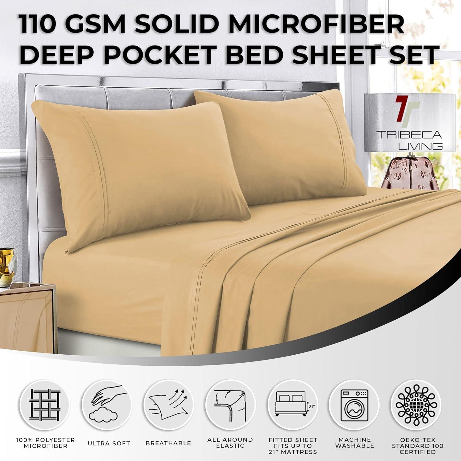 Tribeca Living Microfiber Sheet Set