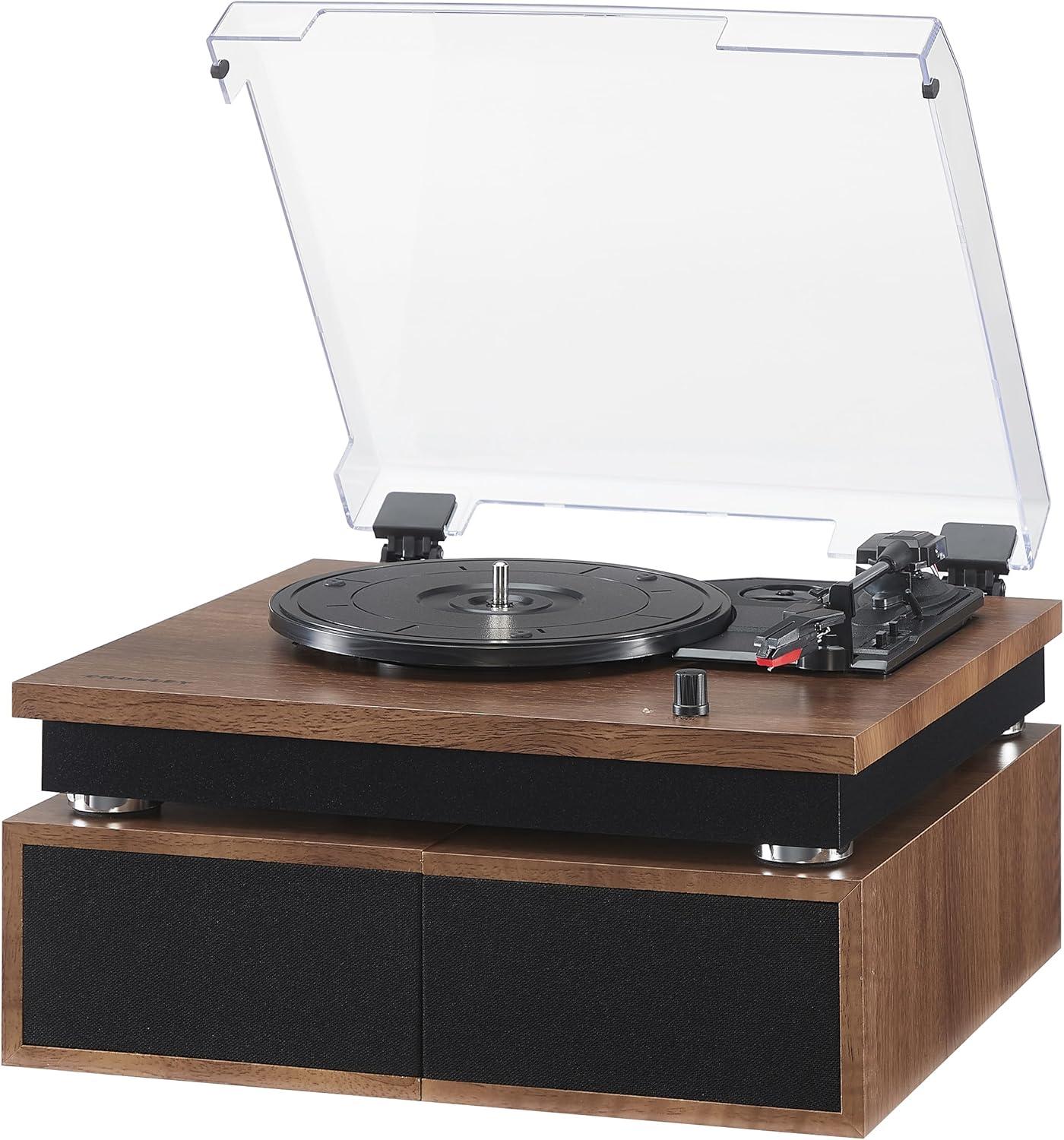 Crosley Riff Bluetooth Vinyl Record Player with Speakers, 3-Speed Turntable, 6 Modular Layouts