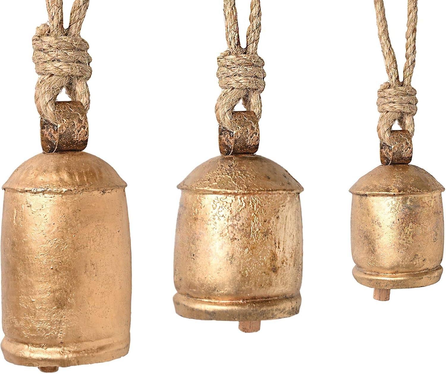 Incense Garden Set of 3 Hanging Harmony Bells Garden Rustic Relaxing Tranquil Wind Chimes