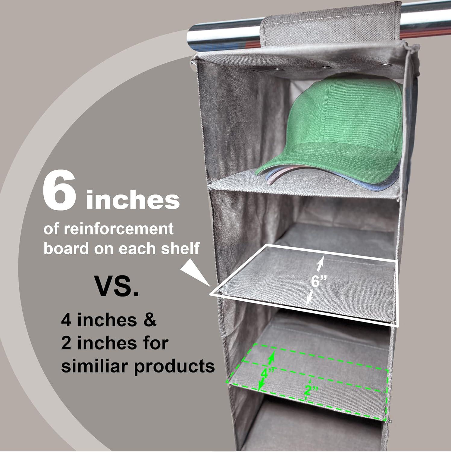 Perfect Curve 11-Pocket Closet Cap Organizer