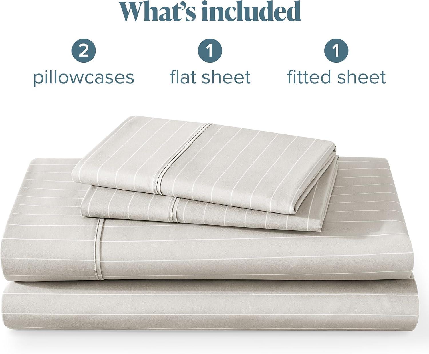 Printed Pattern Microfiber Sheet Set by Bare Home