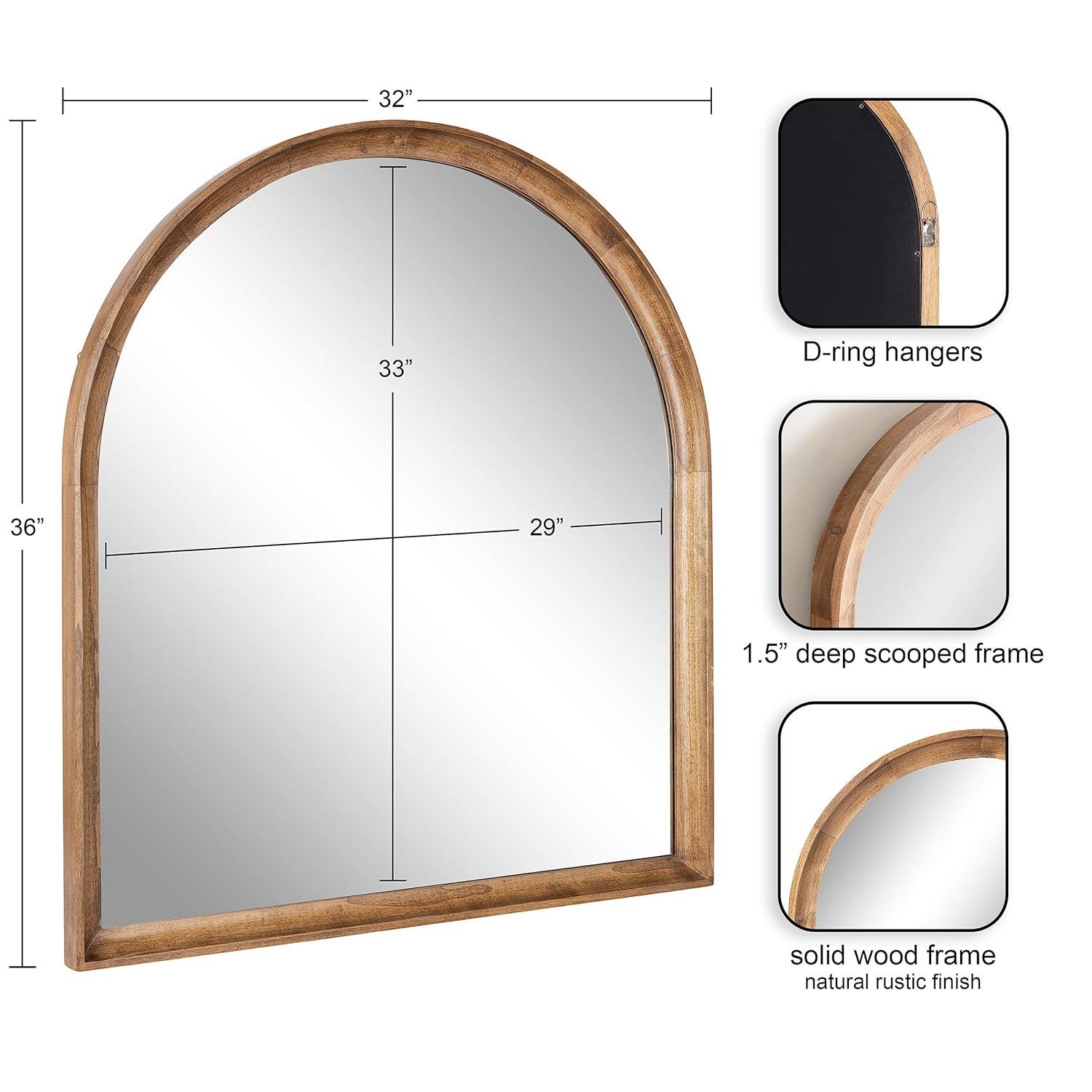 Branwell Wood Flat Mirror