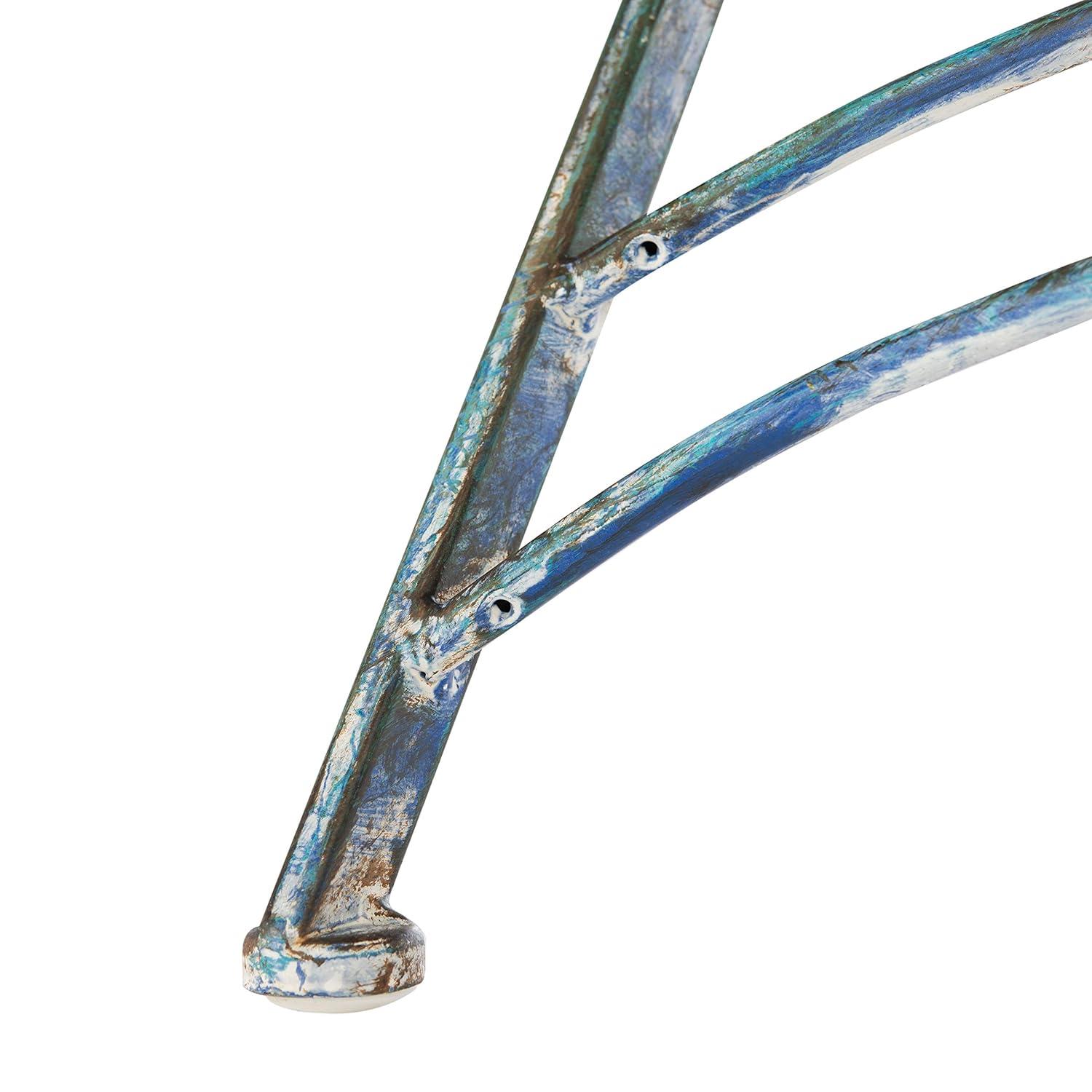 Belen Bistro Set, One Table And Two Chairs - Outdoor - PAT5020 - Mossy Blue - Safavieh